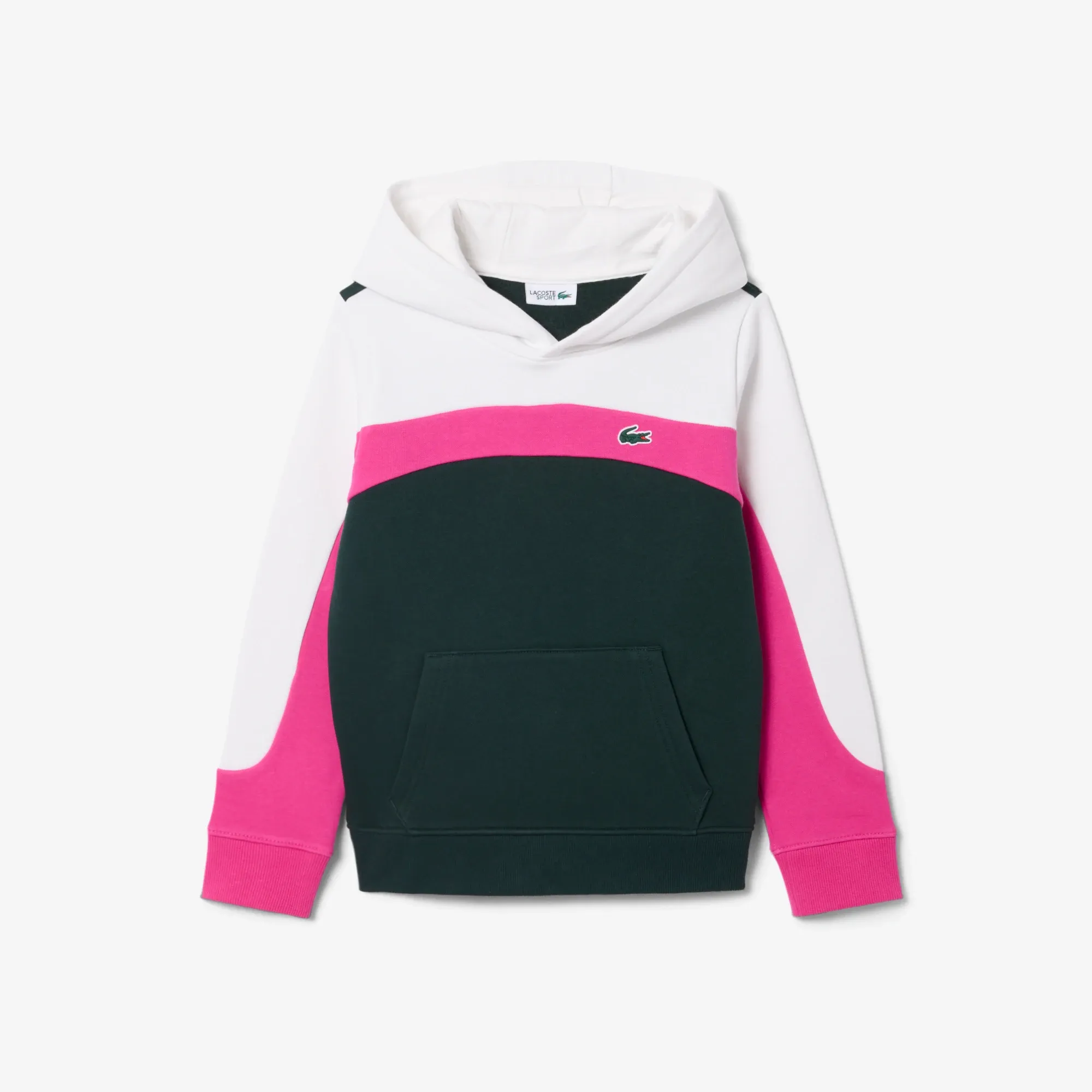 Lacoste Sport Printed Fleece Sweatshirt - White