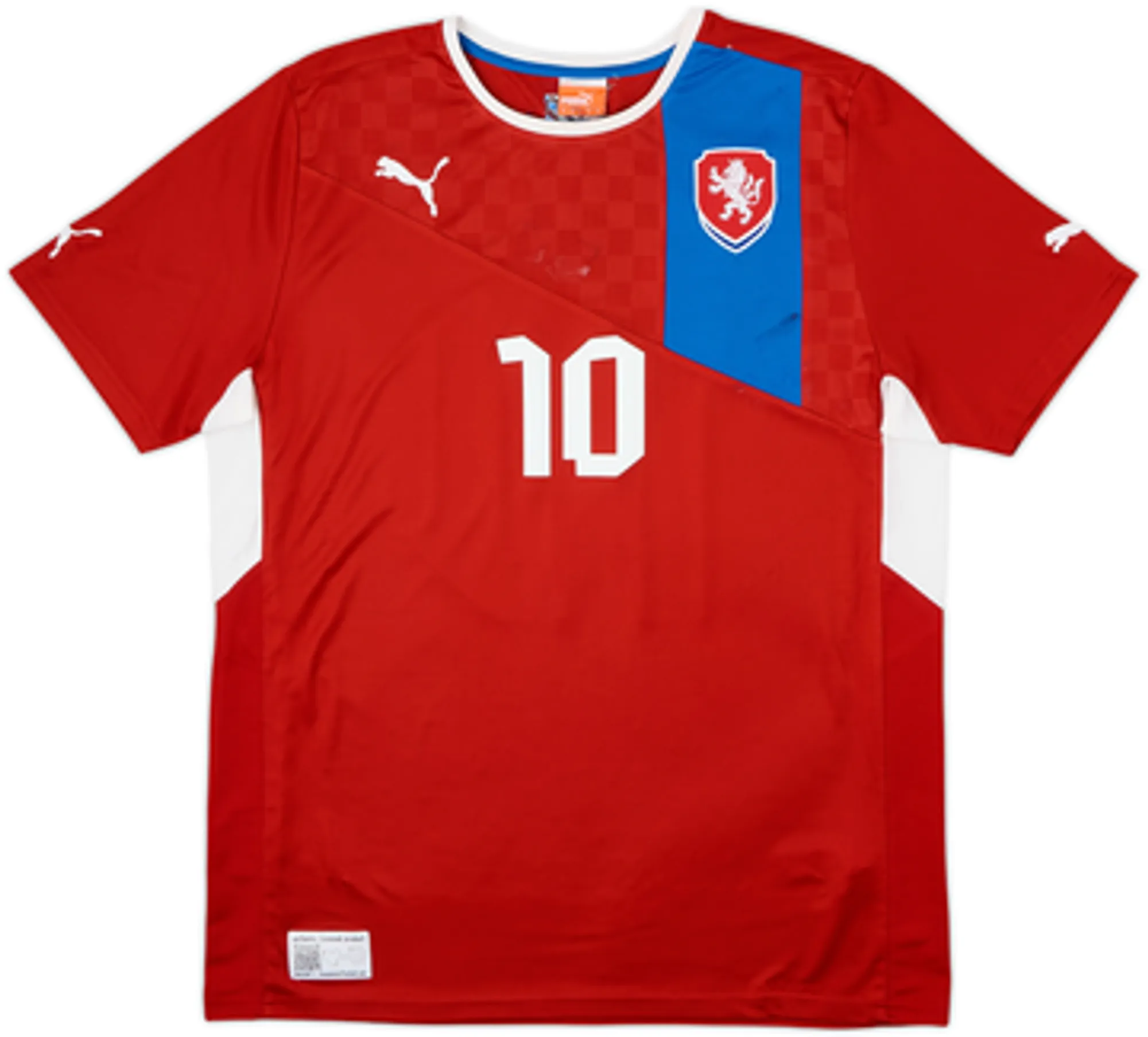2012-13 Czech Republic Home Shirt Rosicky #10 - 6/10 - (XL)