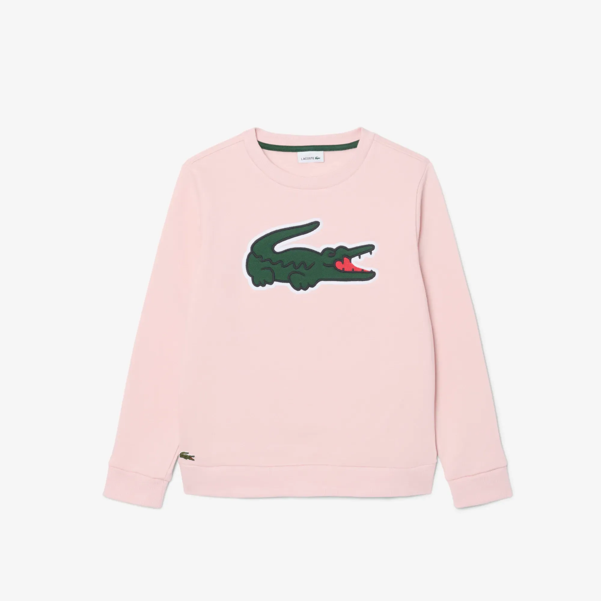 Lacoste Unisex Fleece Crocodile Hoodie - Light Pink