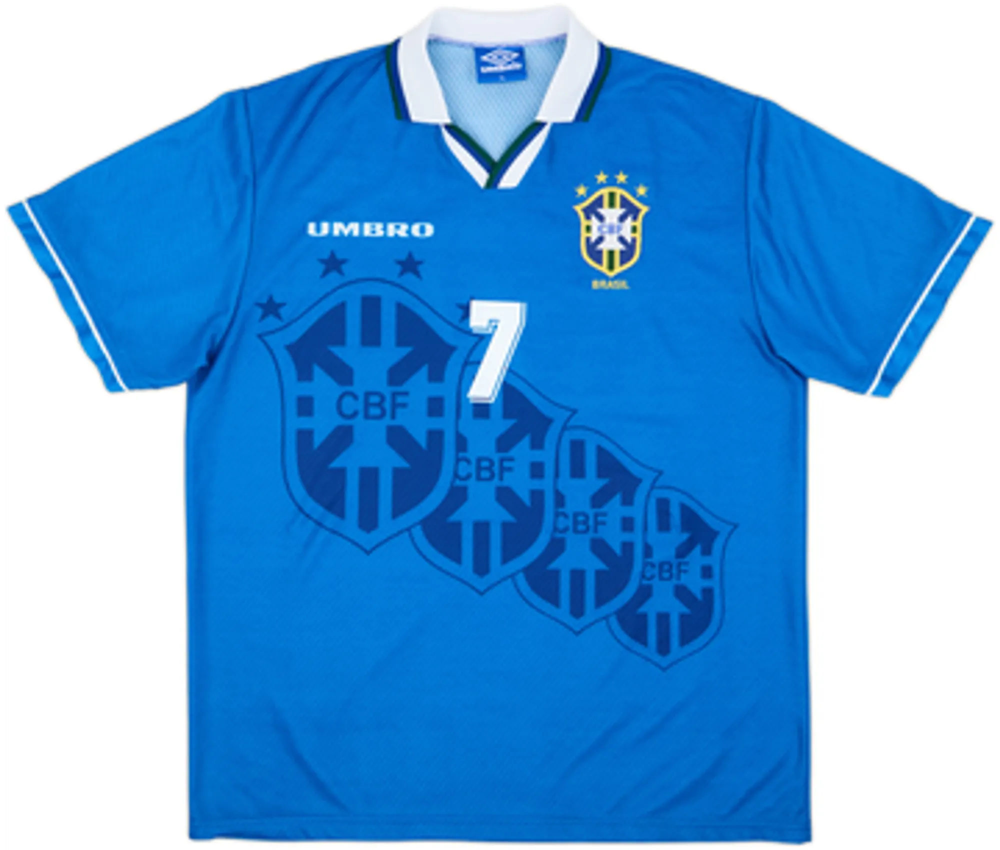 1994-97 Brazil Away Shirt Bebeto #7 - 10/10 - (XL)