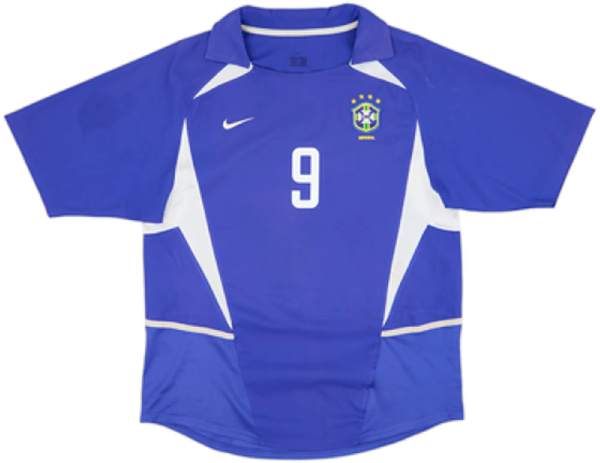 2002-04 Brazil Away Shirt Ronaldo #9 - 6/10 - (M)