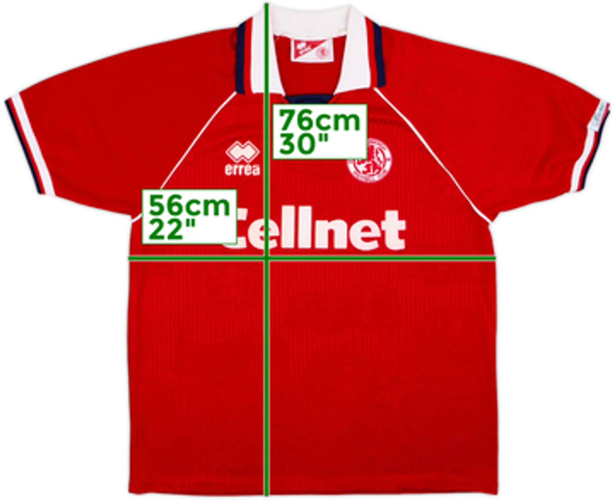 1995-96 Middlesbrough Home Shirt - 9/10 - (L)