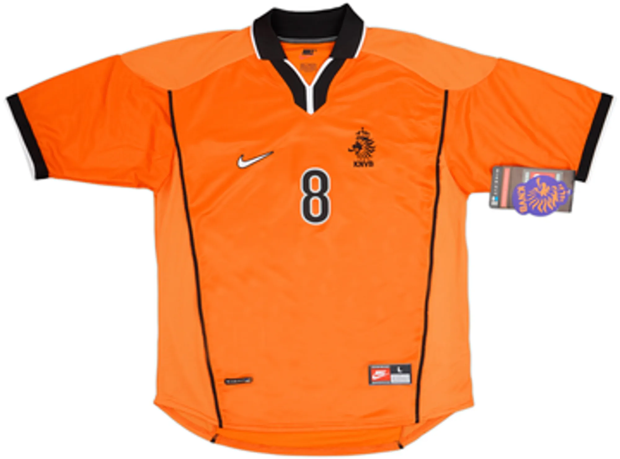 1998-00 Netherlands Home Shirt Bergkamp #8 (L)