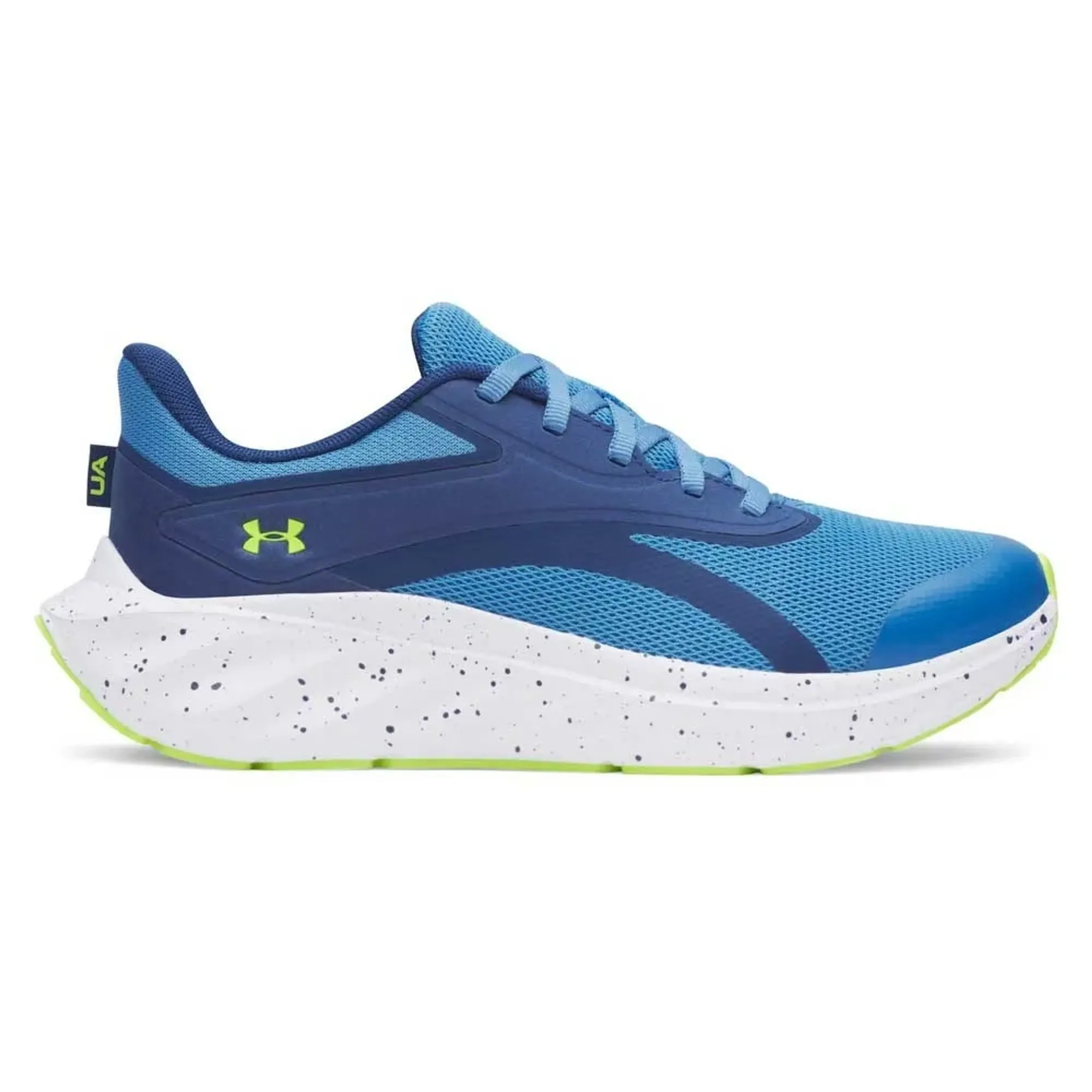 Under Armour  Charged+ Ascend Boys' Grade School Running Shoes Aegean Blue / Academy / Flash Light 4