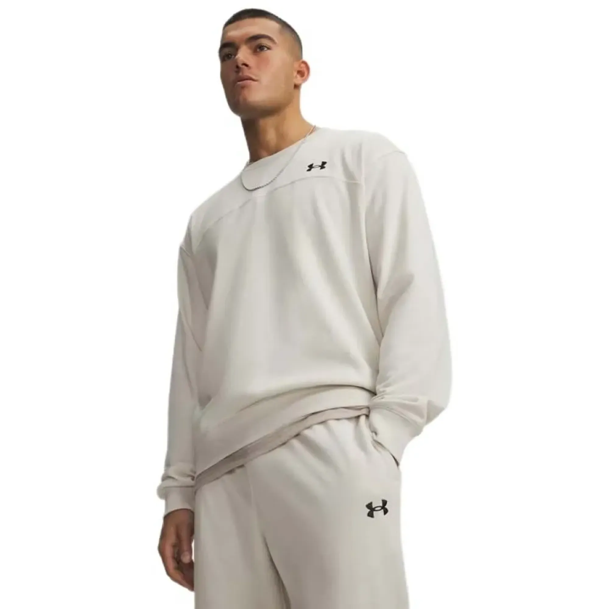 Under Armour  Rival Lightweight Men's Crew Summit White / Black L