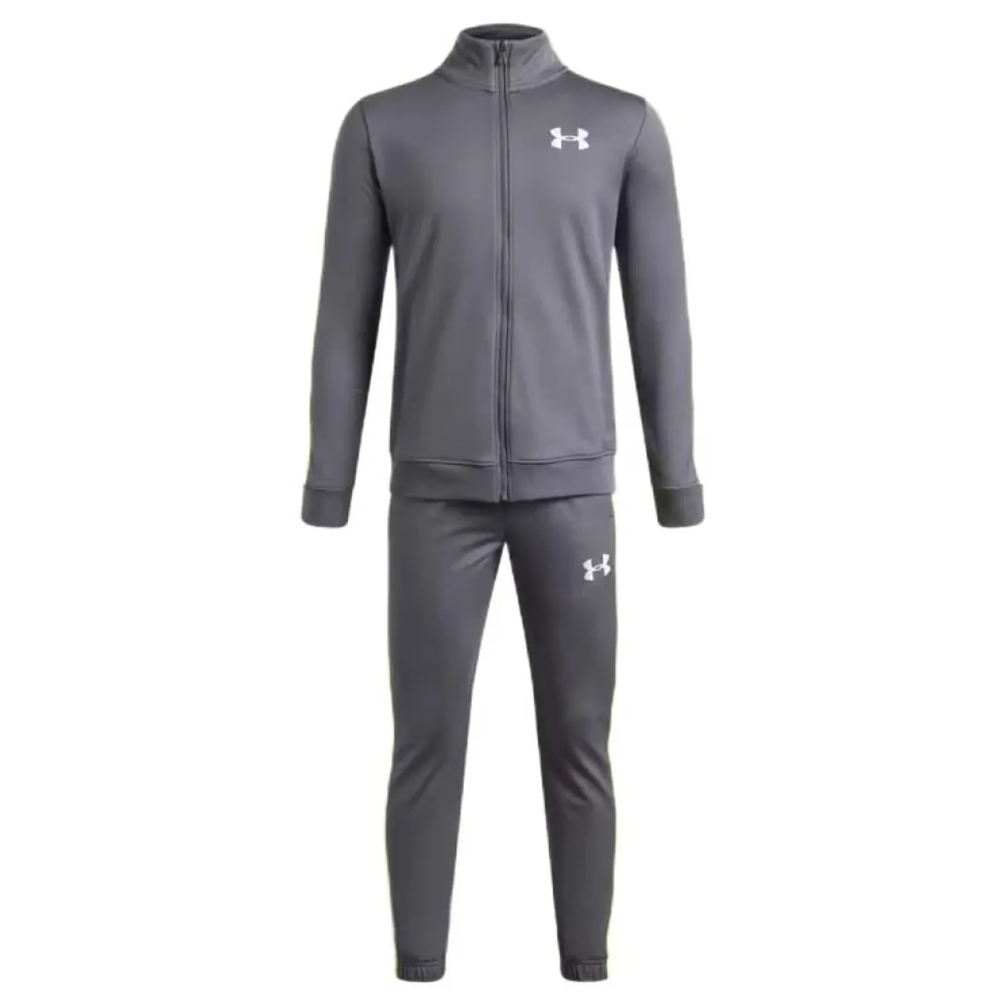 Under Armour  Rival Knit Boys' Tracksuit Castlerock / Green Citrine / White YLG (59 - 63 in)