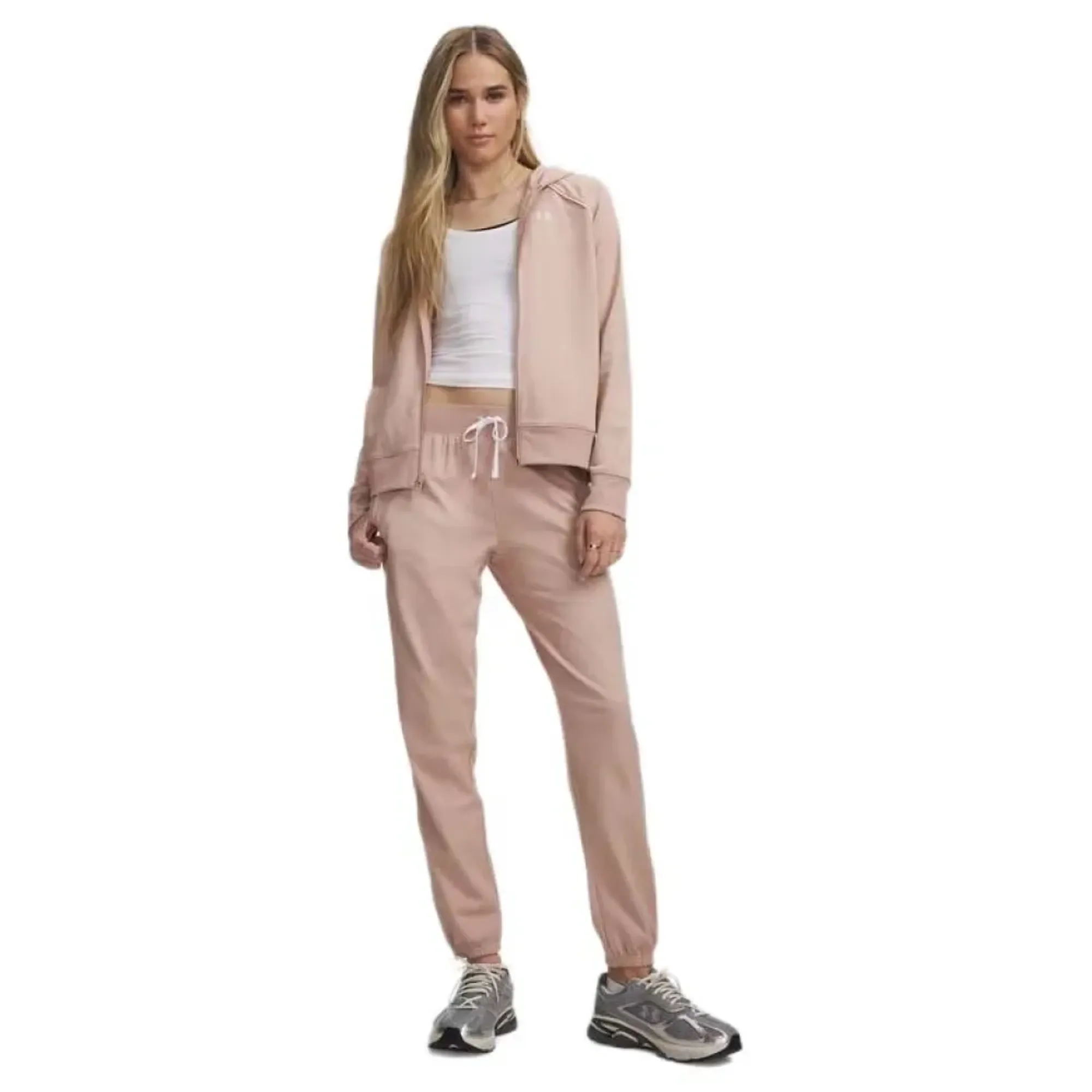 Under Armour  Rival Tricot Women's Tracksuit Bashful Pink / White L