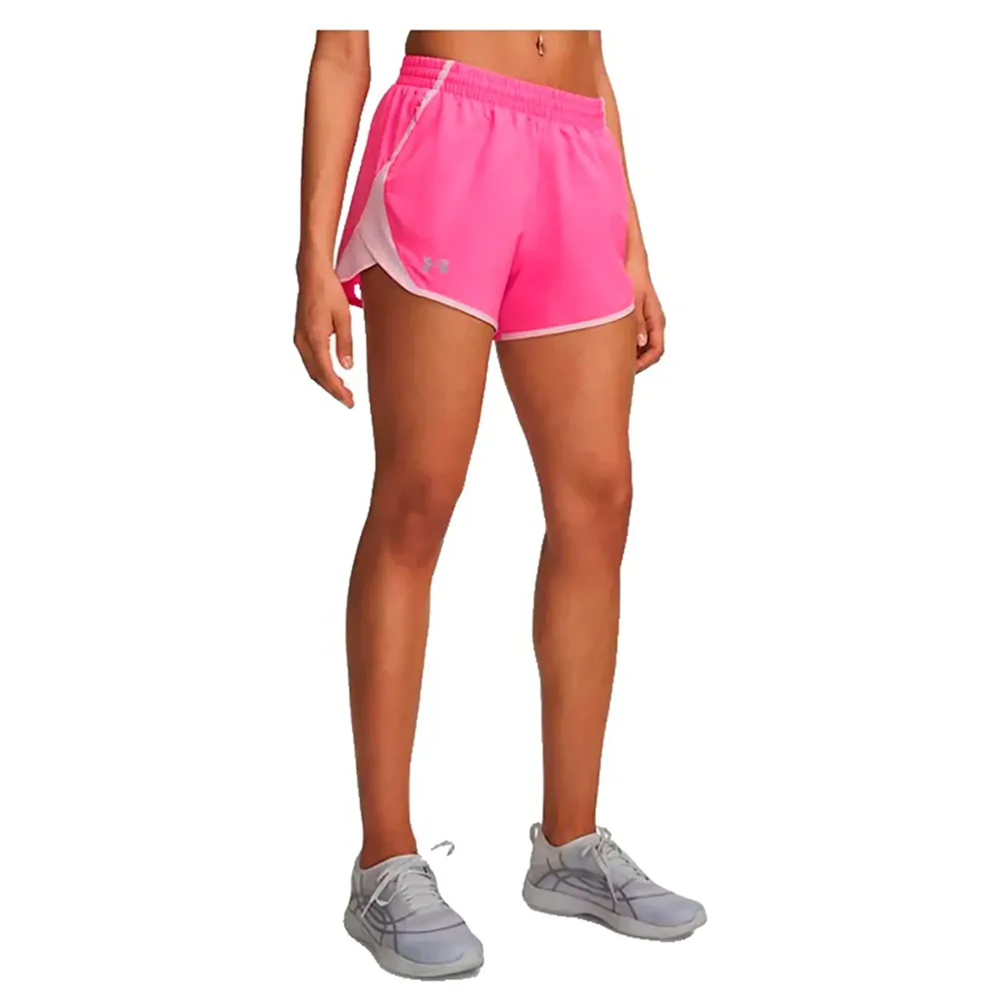 Under Armour  Fly-By Women's 3" Shorts Pink Frenzy / Prime Pink / Reflective L
