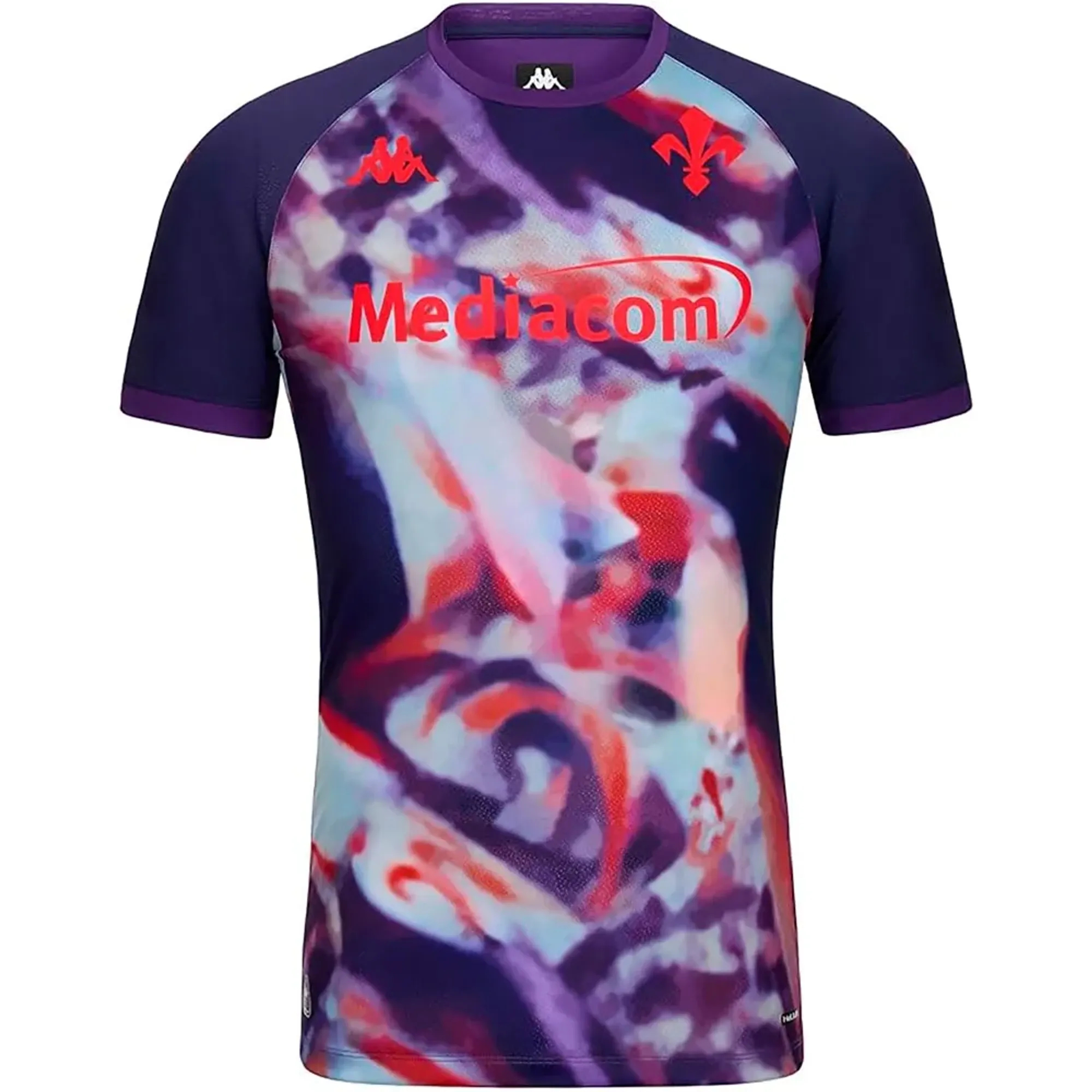 Kappa Ac Fiorentina Mokibapre Pro Pre Match Short Sleeve T-shirt