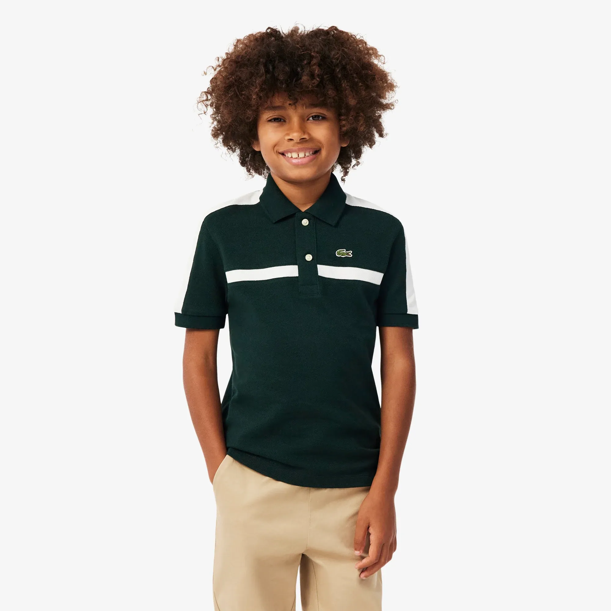 Lacoste Colour-Block Petit Piqué Polo Shirt - Sinople Green