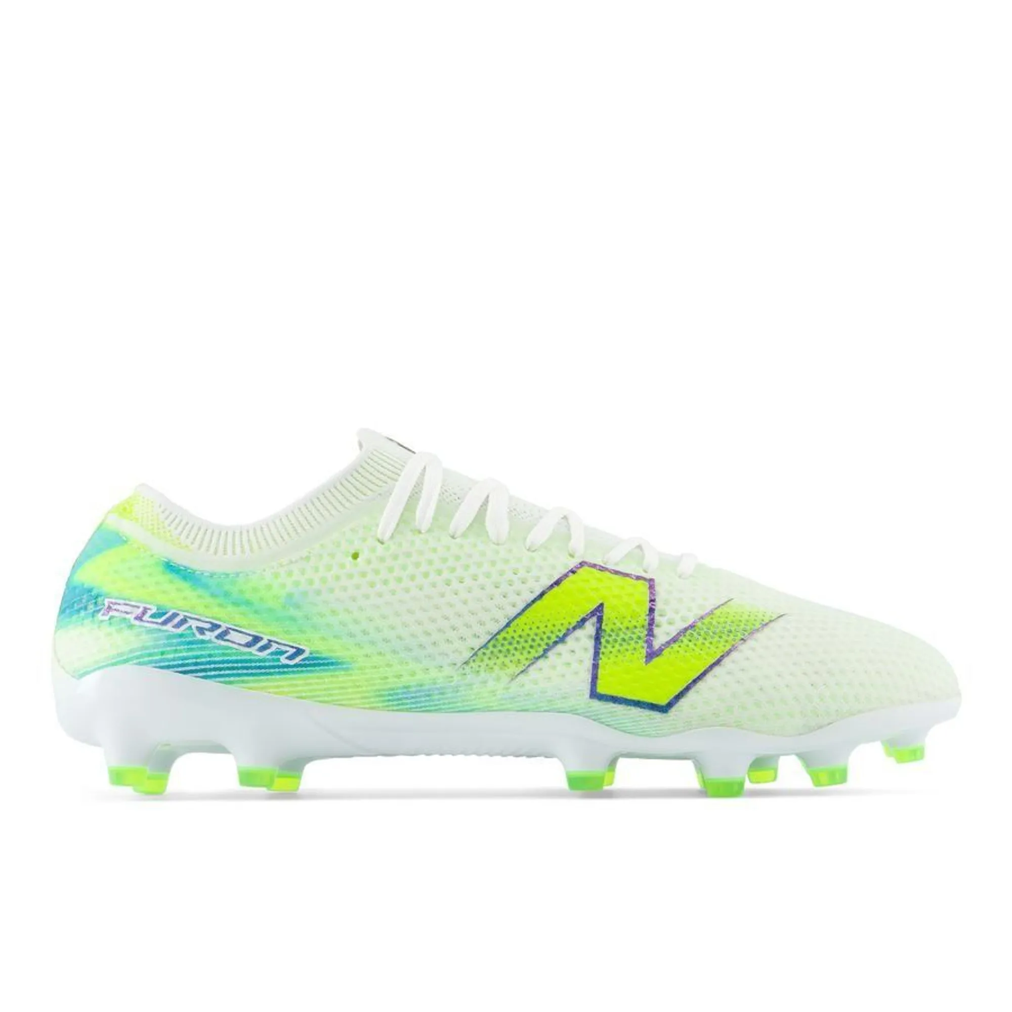 New Balance Unisex Furon Elite MG V9 in White/Green Synthetic