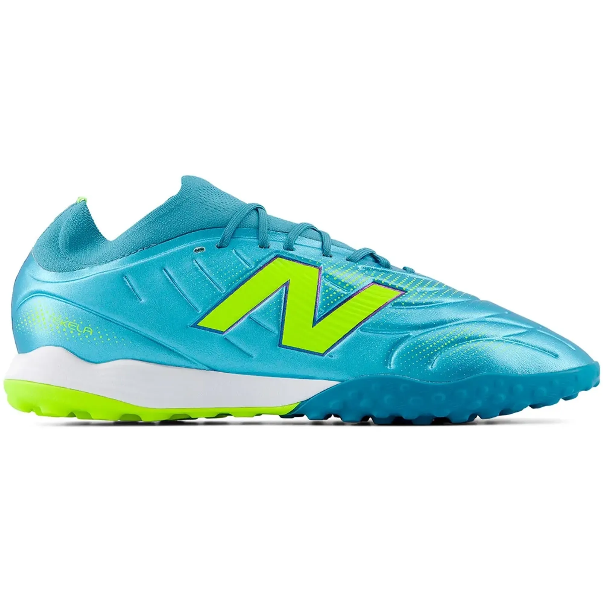 New Balance Unisex Tekela Team Low Laced TF V5 in Blue/Green Synthetic