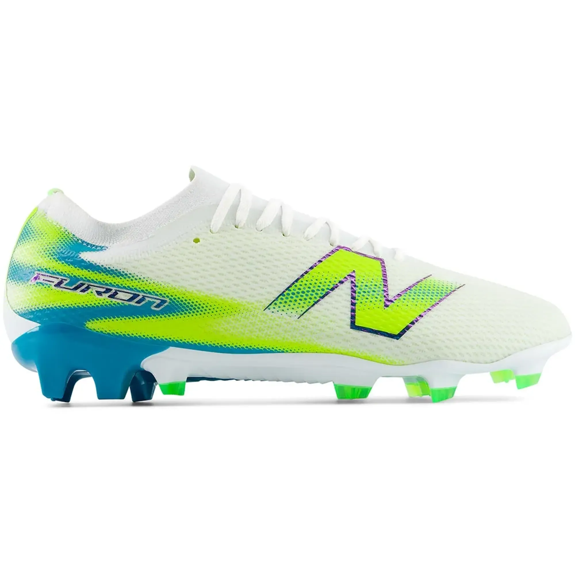 New Balance Unisex Furon Team FG V9 in White/Green