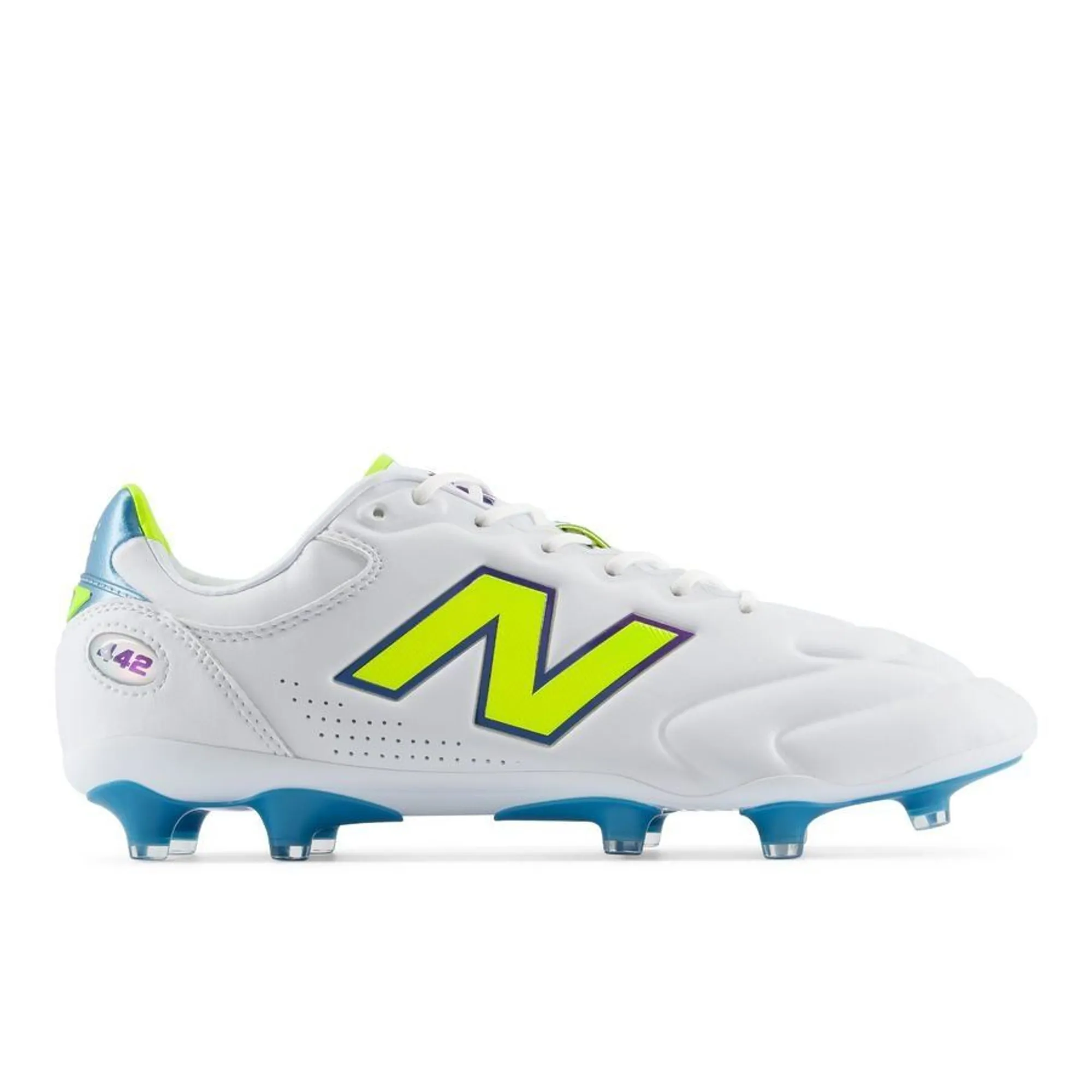 New Balance Unisex 442 Elite FG V3 in White/Green Synthetic