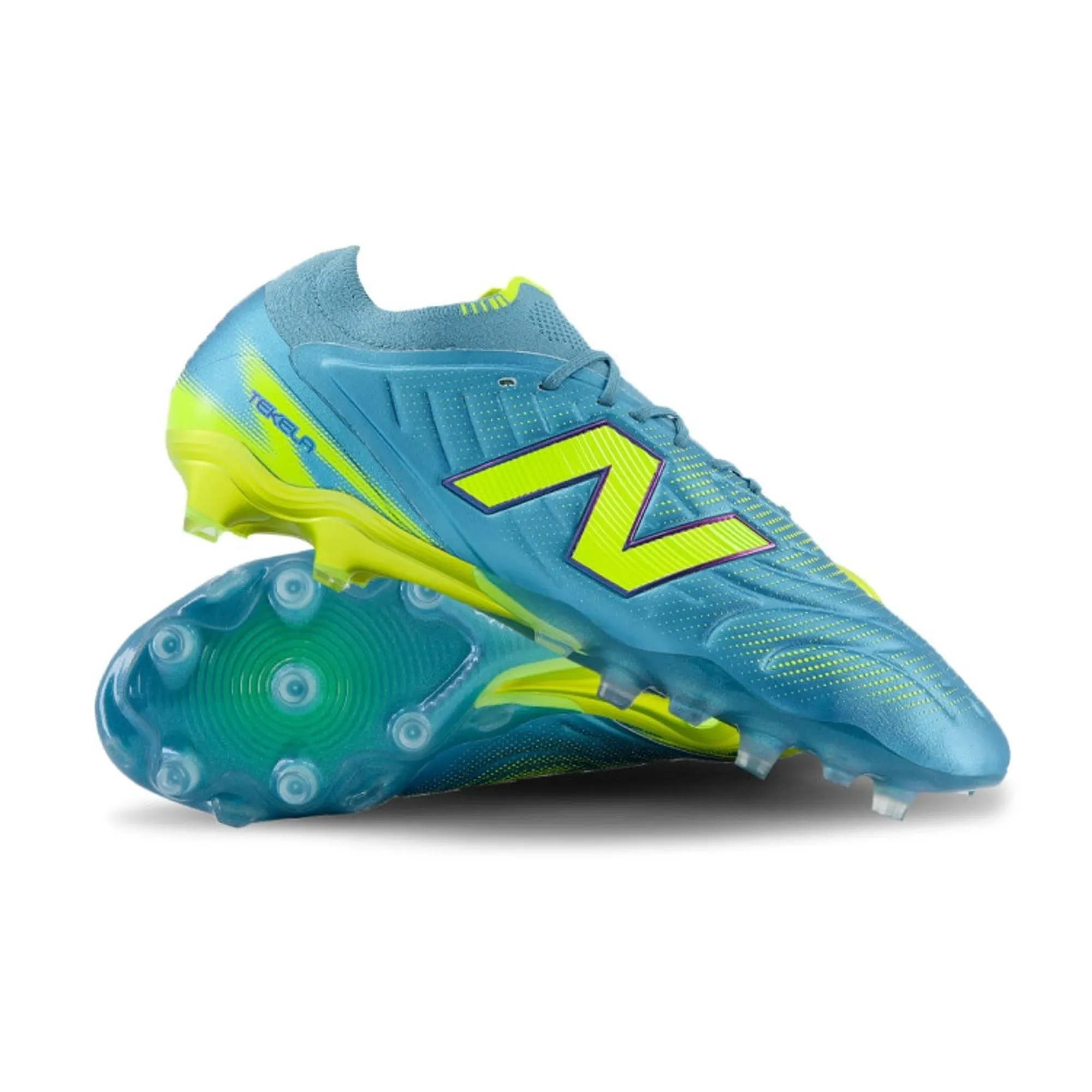 New Balance Unisex Tekela Elite Low Laced FG V5 in Blue/Green Synthetic