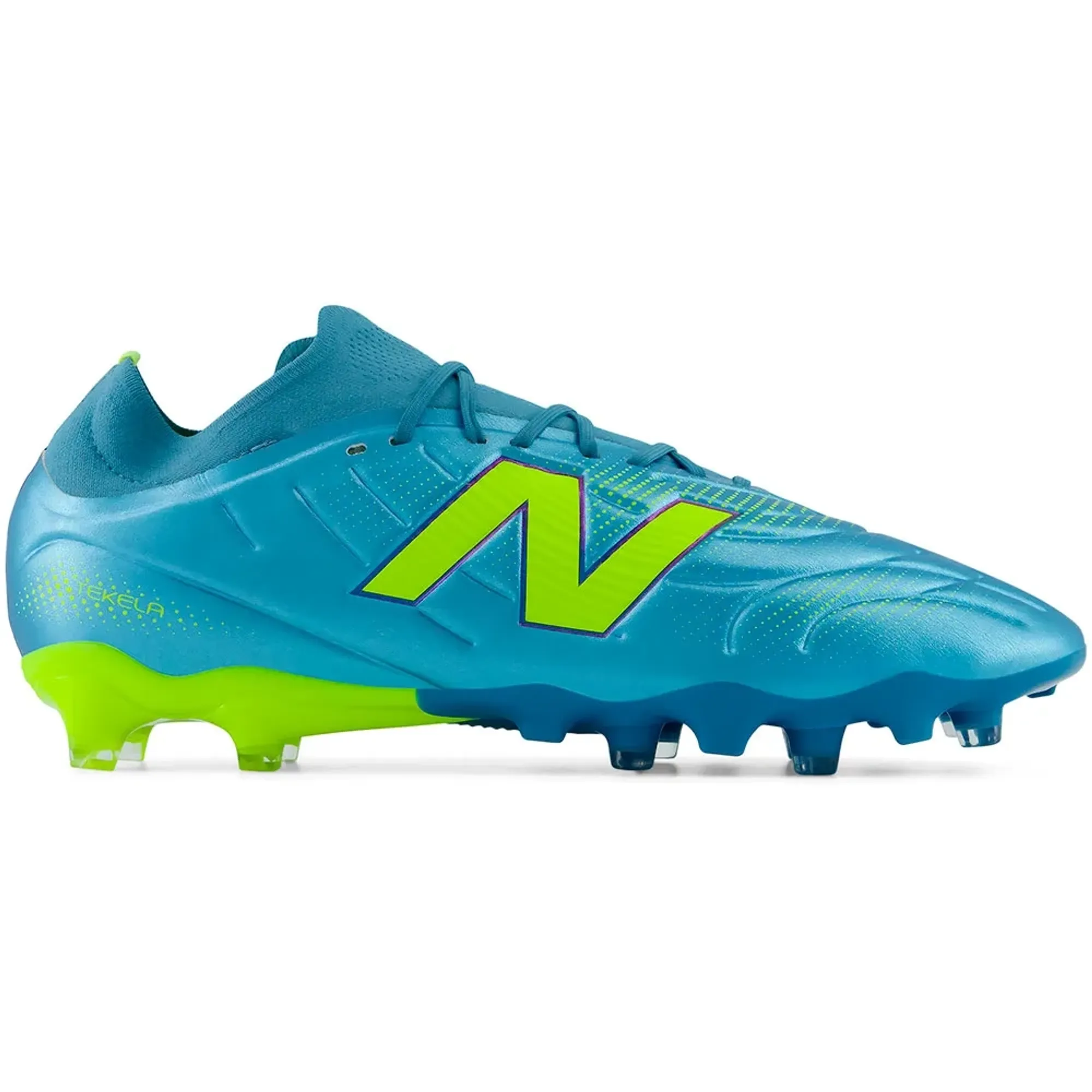 New Balance Unisex Tekela Team Low Laced FG V5 in Blue/Green Synthetic