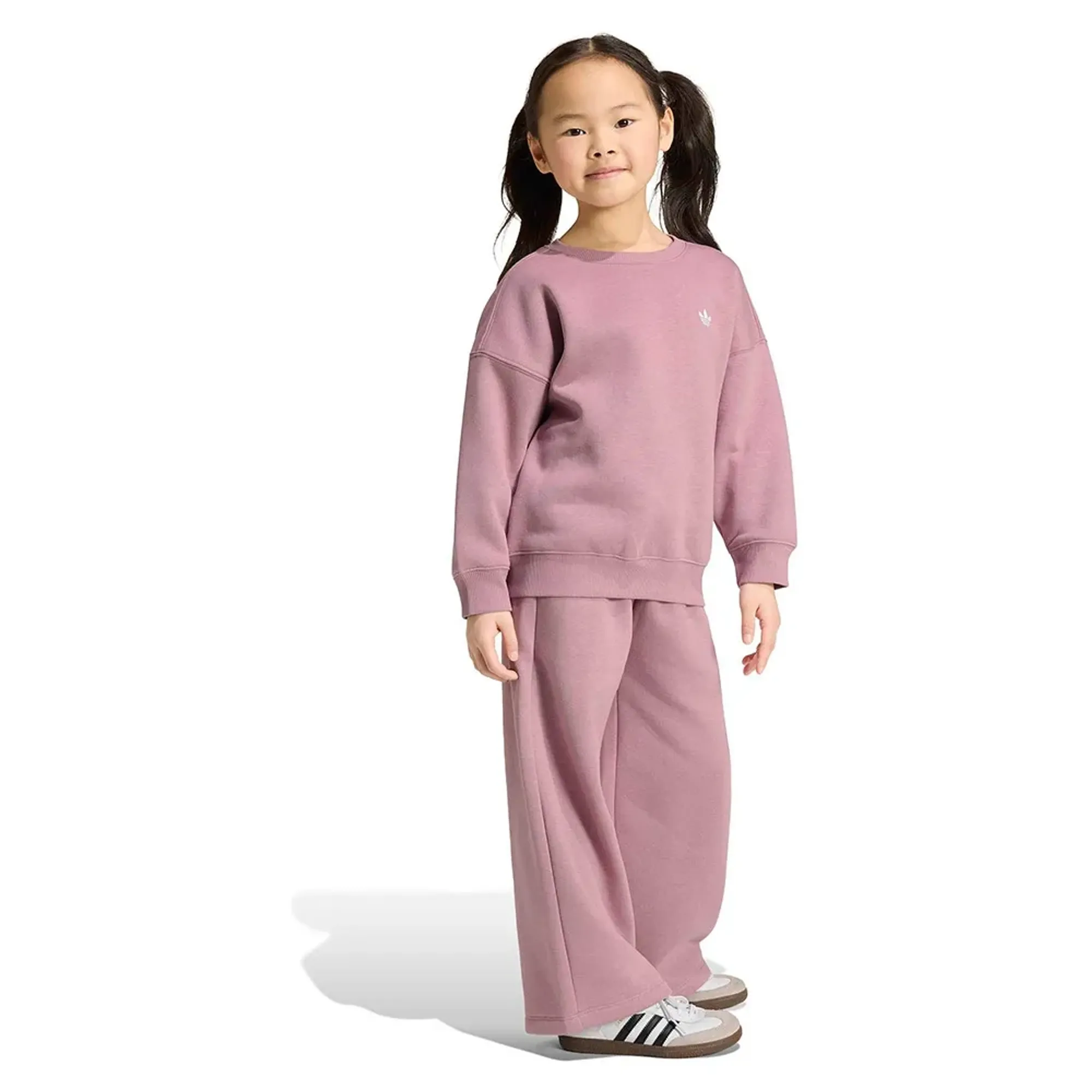 Adidas Originals Loose Crew Top&wide Leg Pants Set