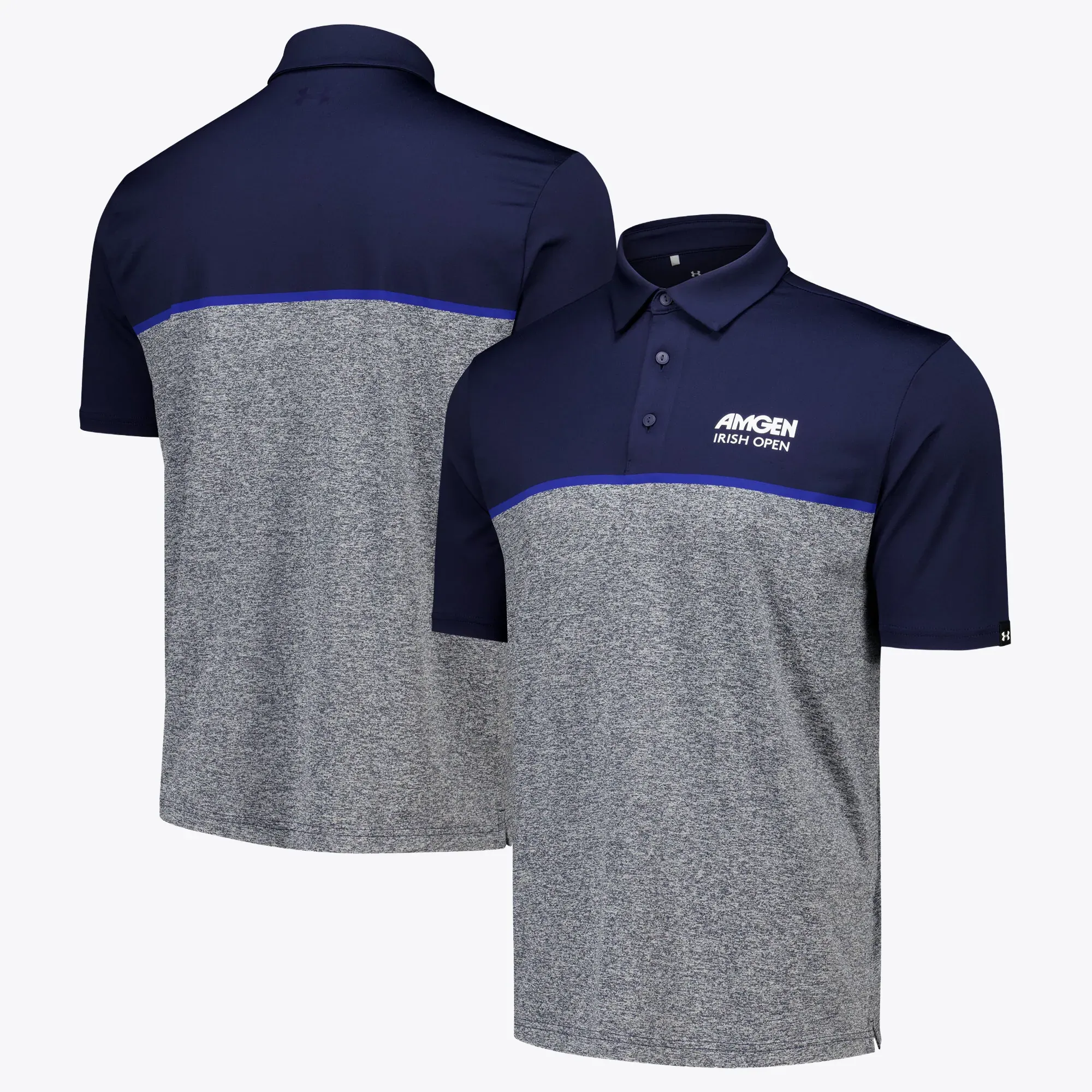 Amgen Irish Open Under Armour Colour Block Polo - Navy