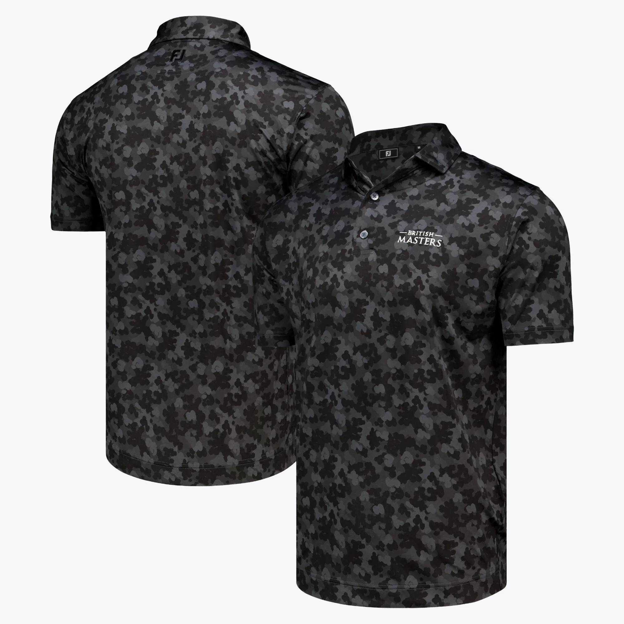 Husqvarna British Masters Footjoy Camo Polo Shirt - Black