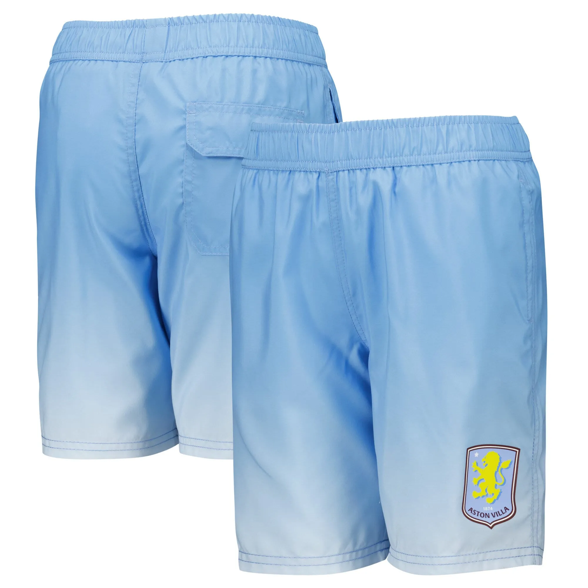 Aston Villa Ombre Quick Dry Shorts - Sky Blue - Youth