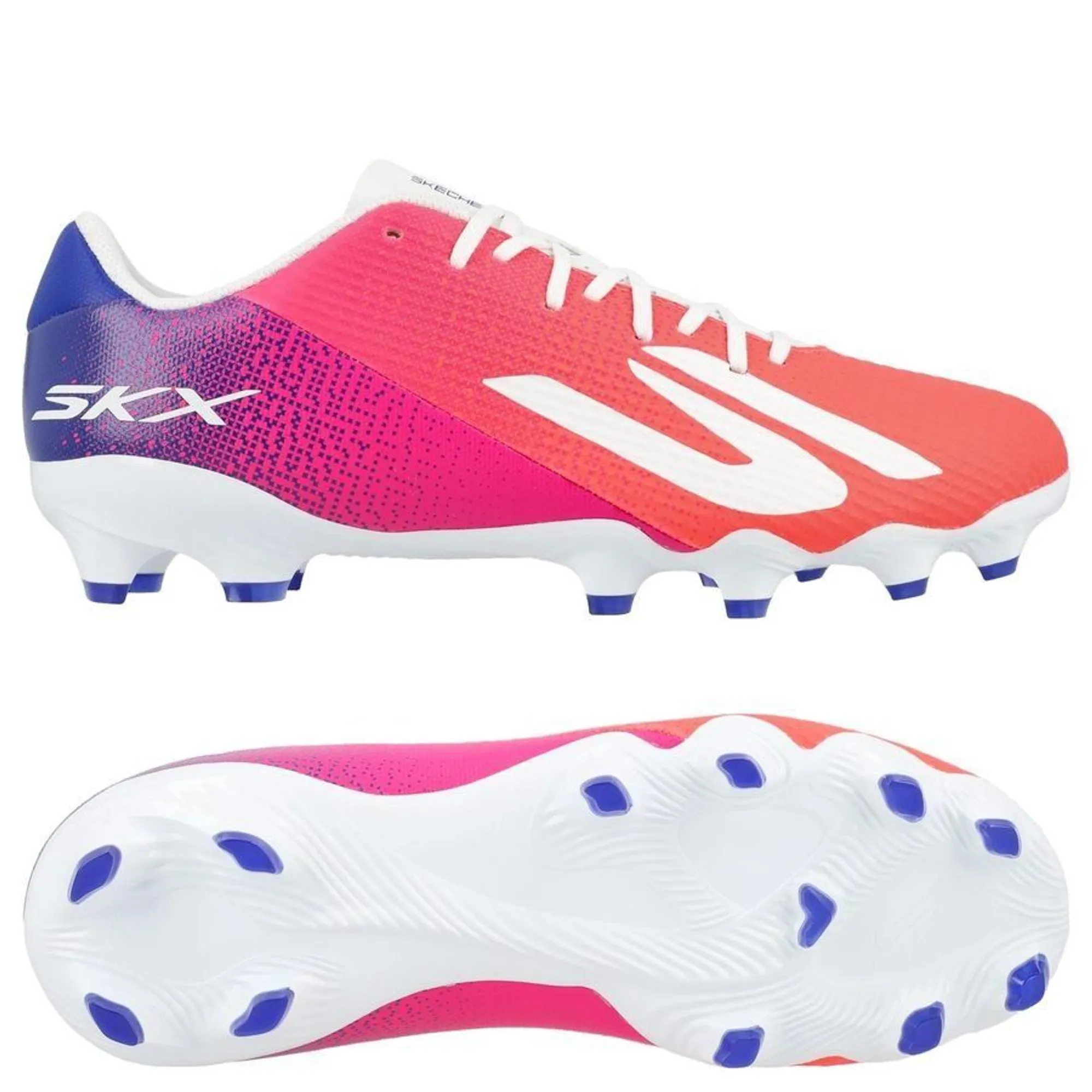 Skechers SKX_2 Academy FG Shoes in Black/Blue/Pink