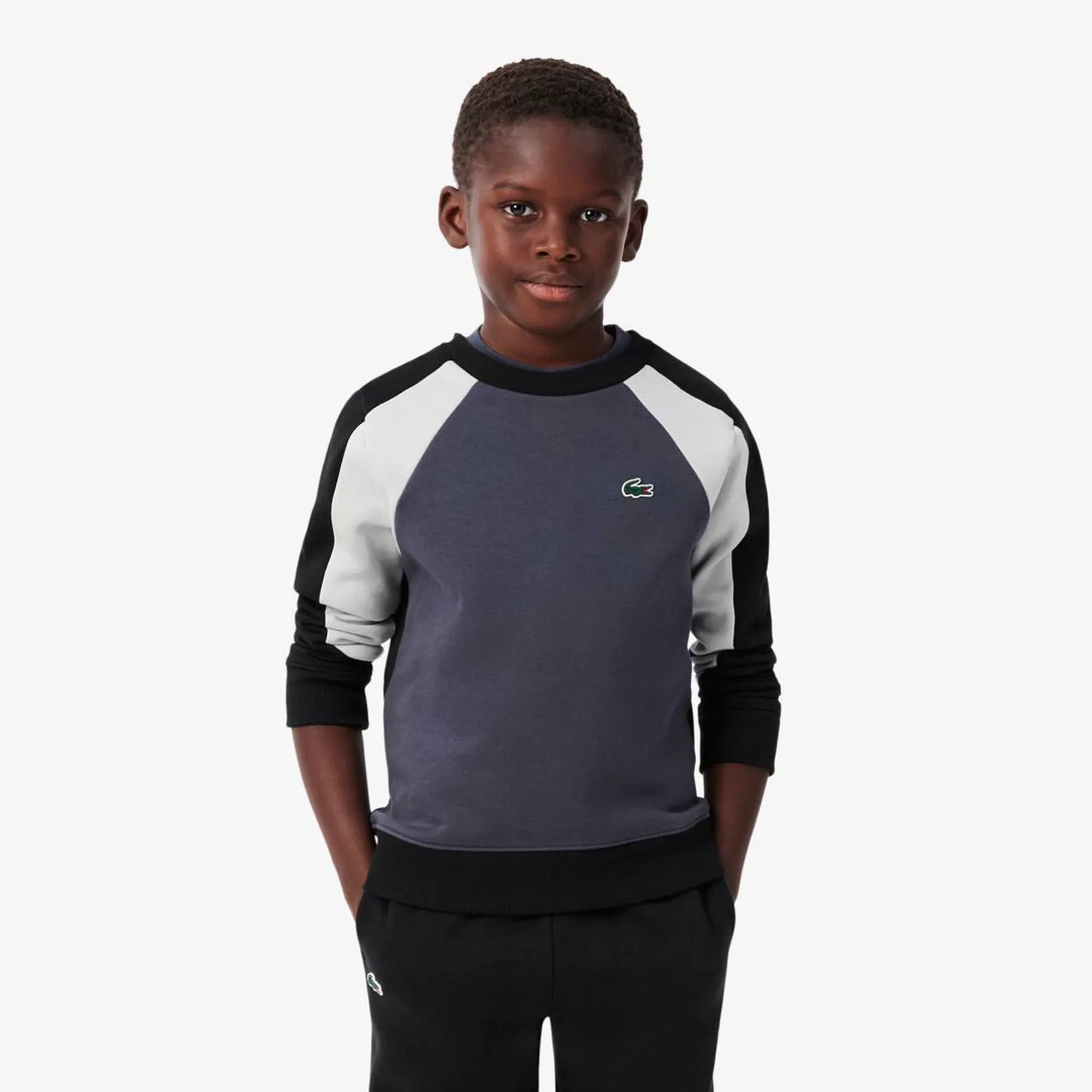 Lacoste Sport Printed Fleece Sweatshirt - Noir / Gris