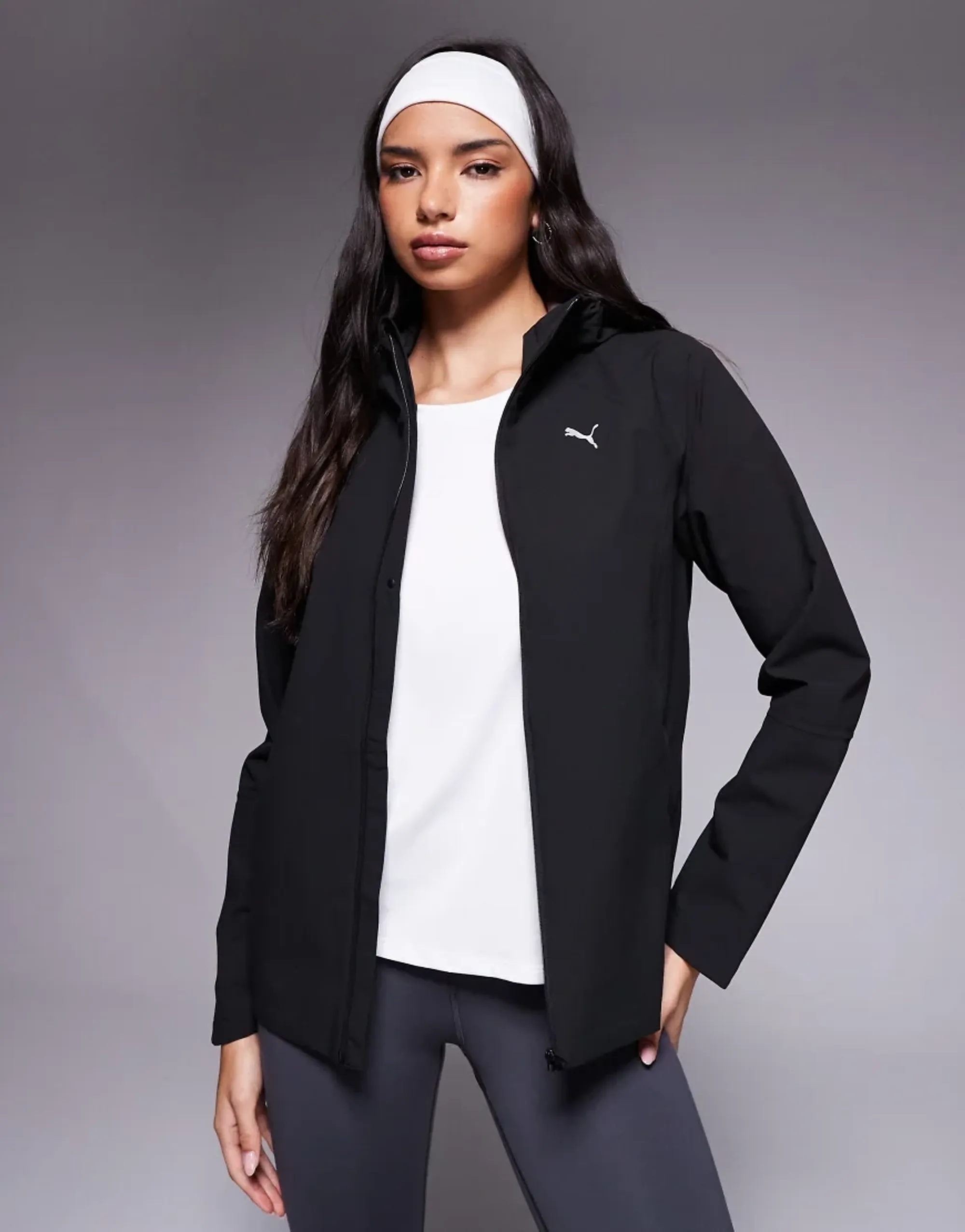 PUMA RUN rainCELL Jacket Women in Black | Size Large