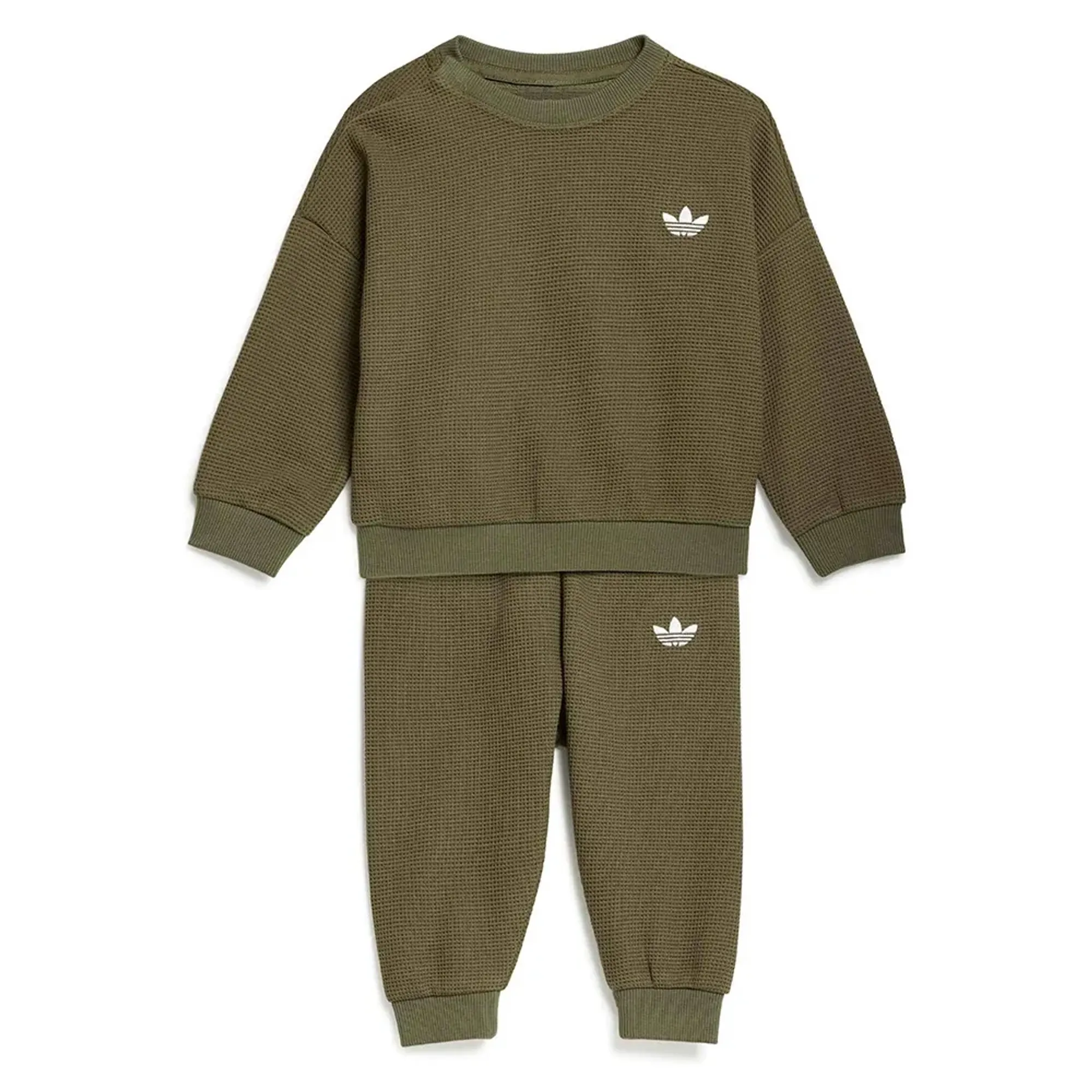 Adidas Originals Loose Waffle Sweat Jogger Set