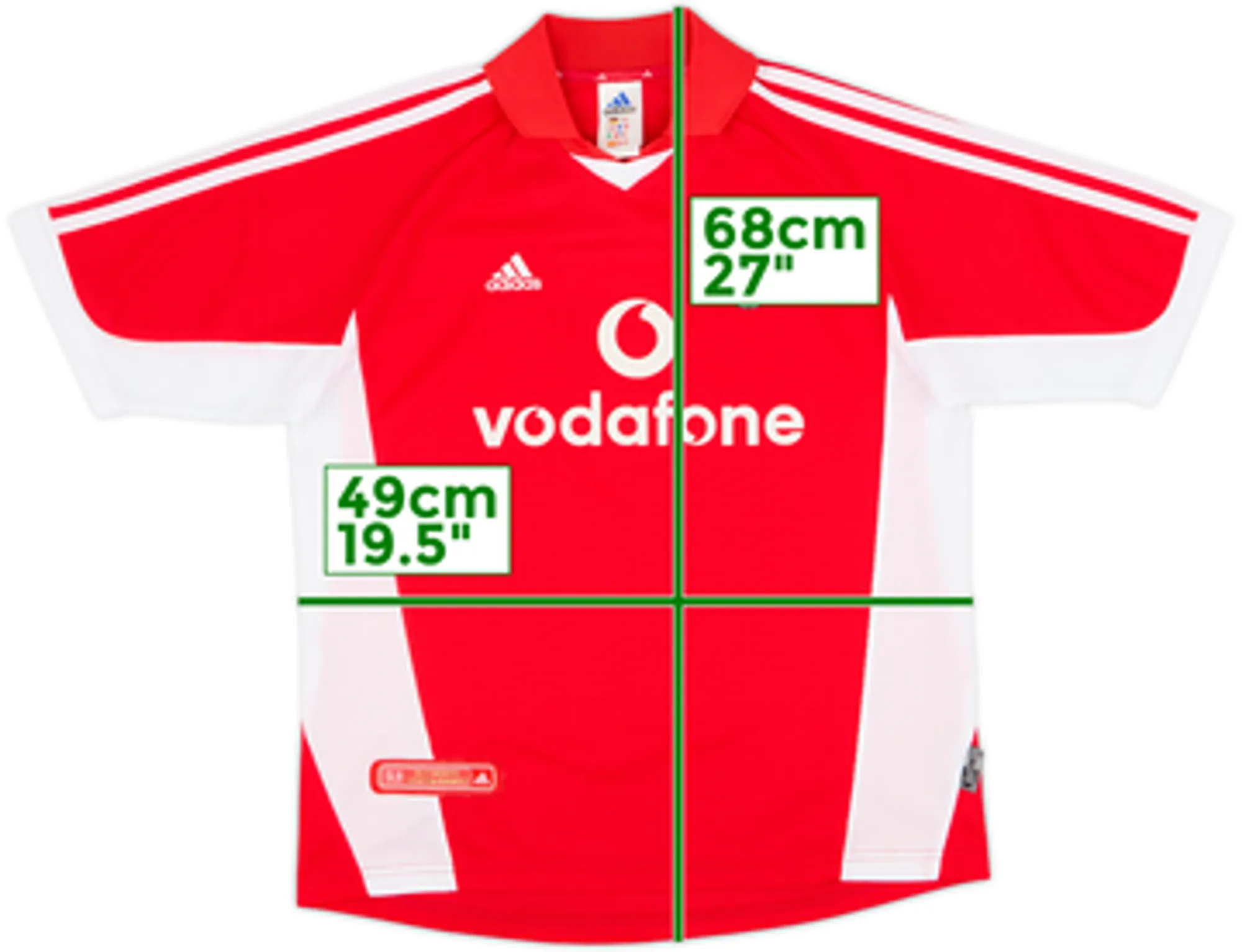 2001-02 Benfica Home Shirt - 9/10 - (Y)