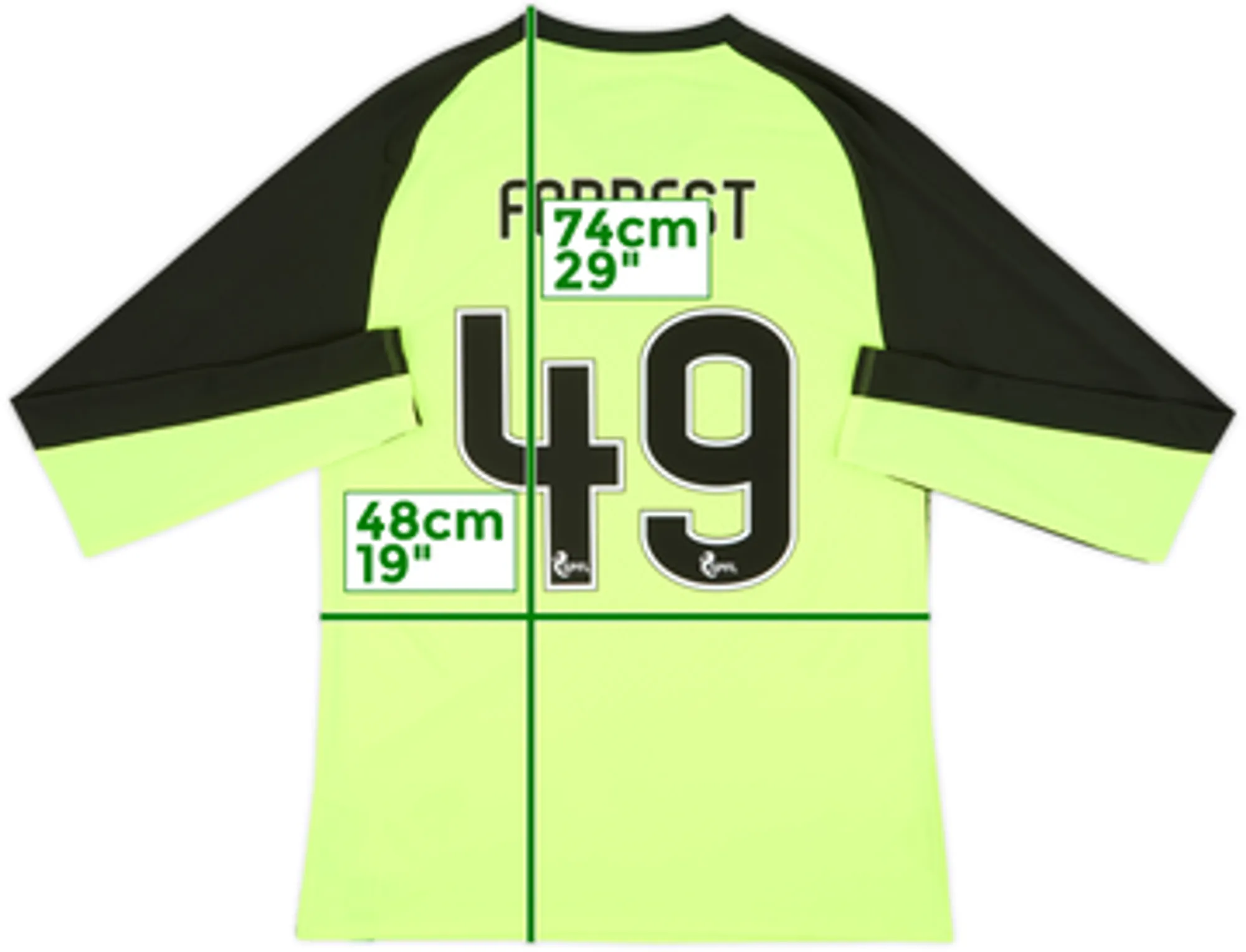2018-19 Celtic Third L/S Shirt Forrest #49 - 7/10 - (L)