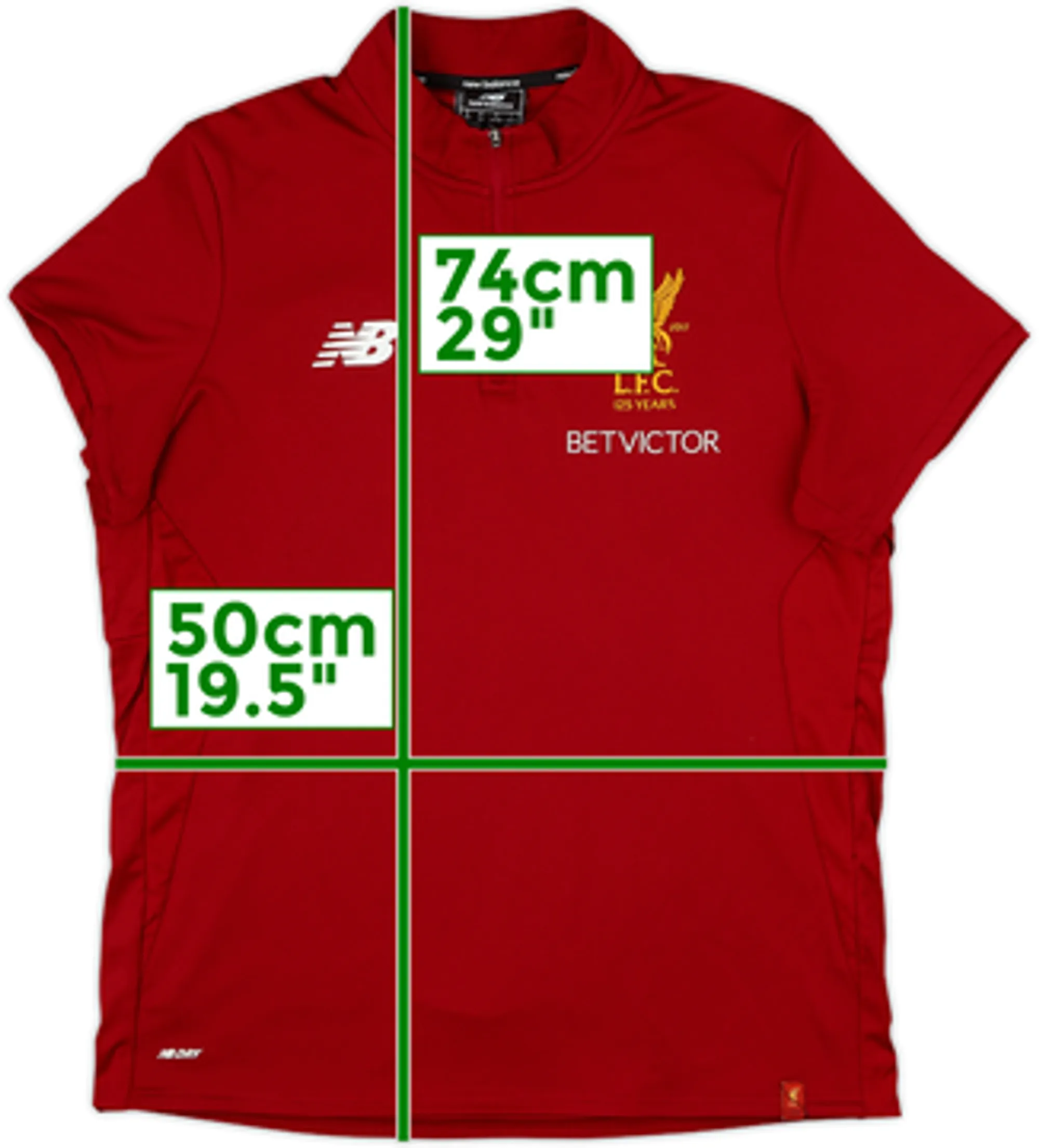 2017-18 Liverpool New Balance 1/4 Zip Drill Top - 3/10 - (M)