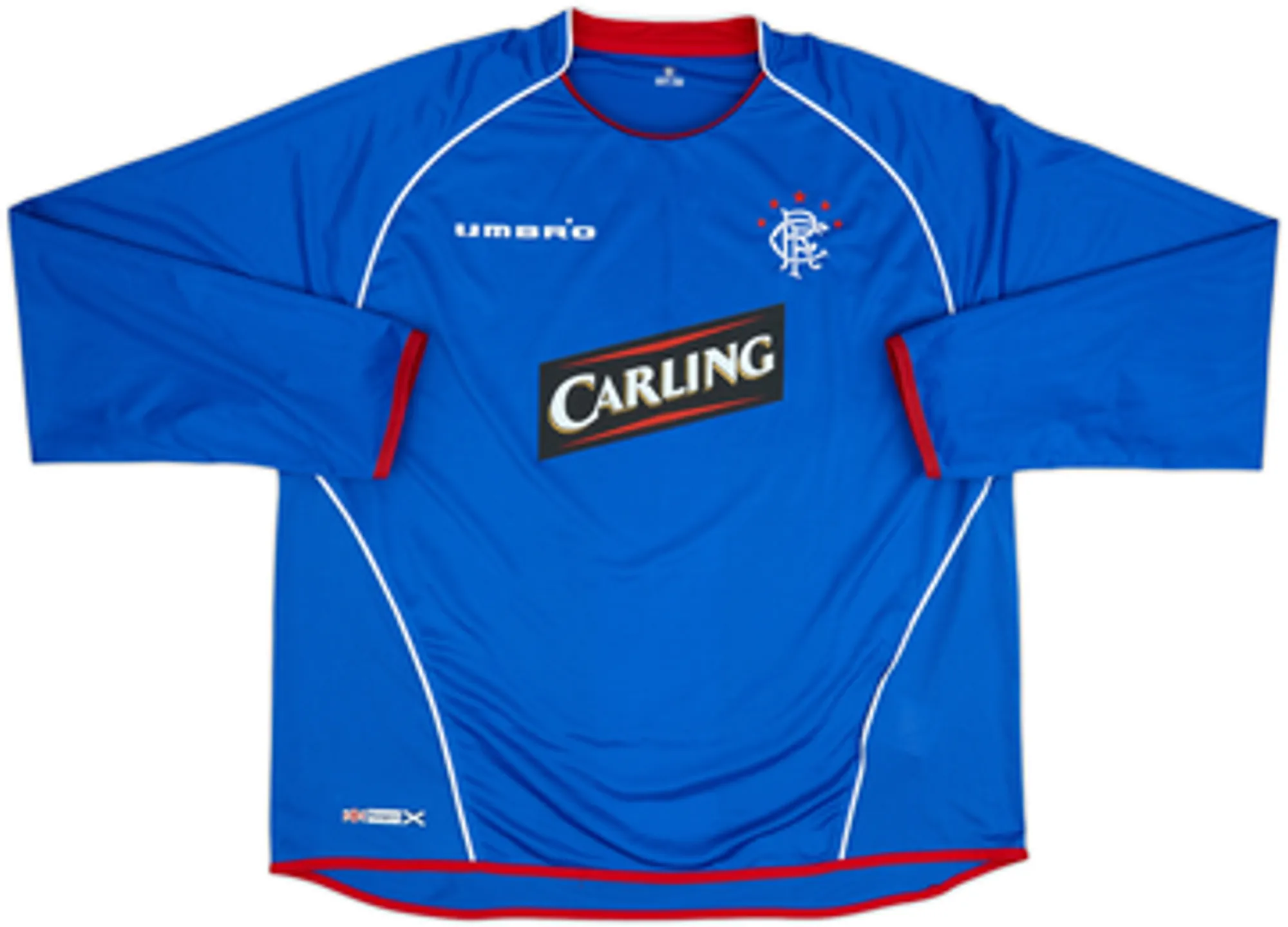 2005-06 Rangers Home L/S Shirt Ferguson #6 - 6/10 - (XXL)