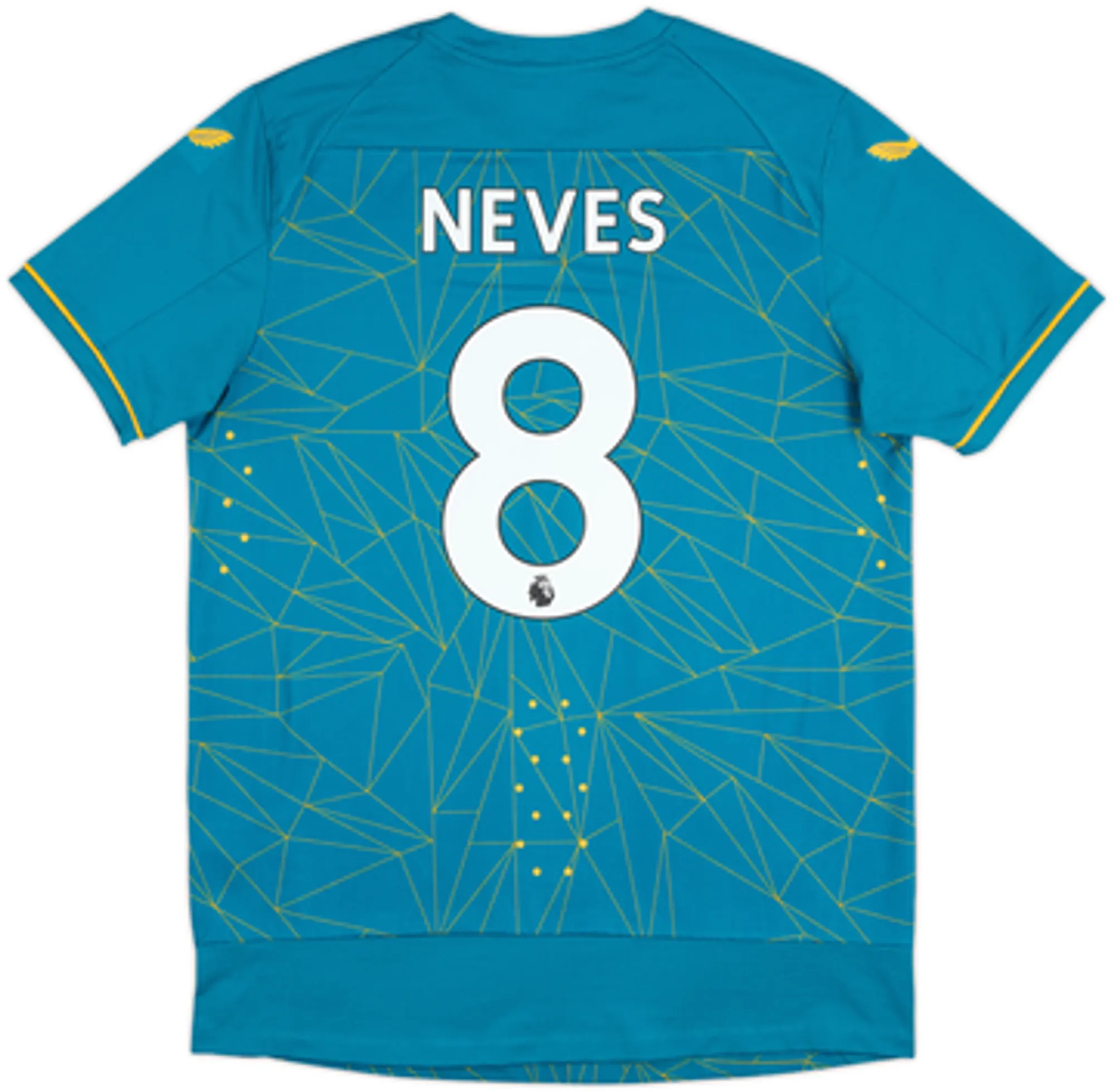 2022-23 Wolves Authentic Away Shirt Neves #8 - 9/10 - (M)