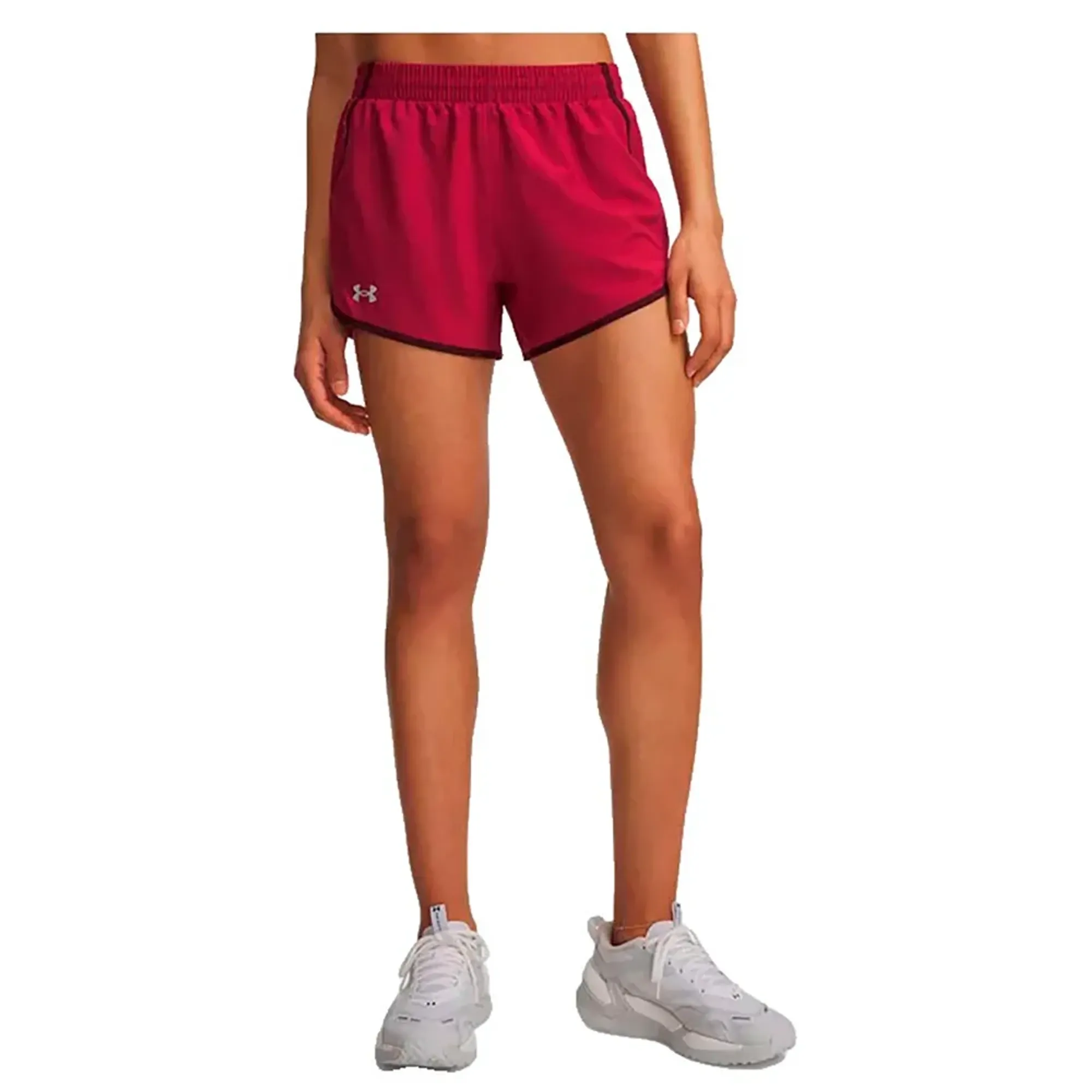 Under Armour  Fly-By Women's 3" Shorts Claret / Ox Blood / Reflective XS