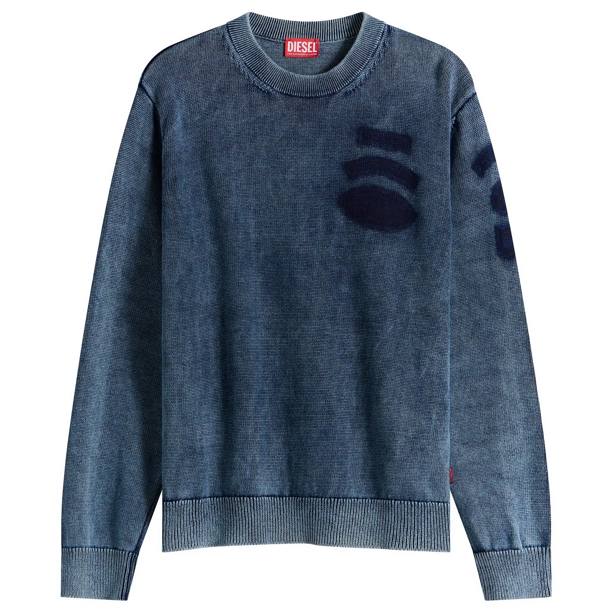 Diesel Men's 7G Patches Knit Jumper Peacoat