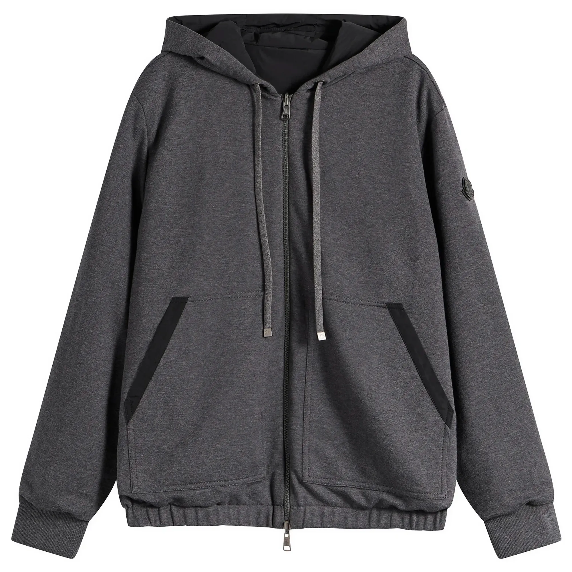 Moncler Men's Zip Up Hoodie Grey