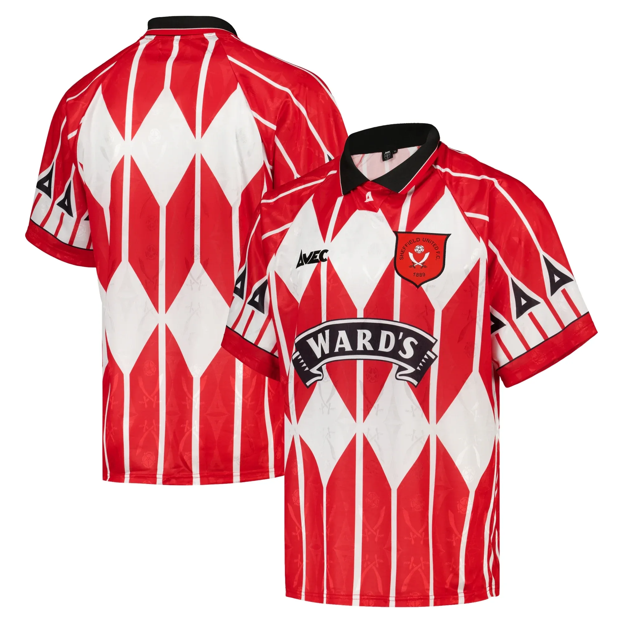 Sheffield United Home 1995/96 Retro Avec Shirt - Red - Mens