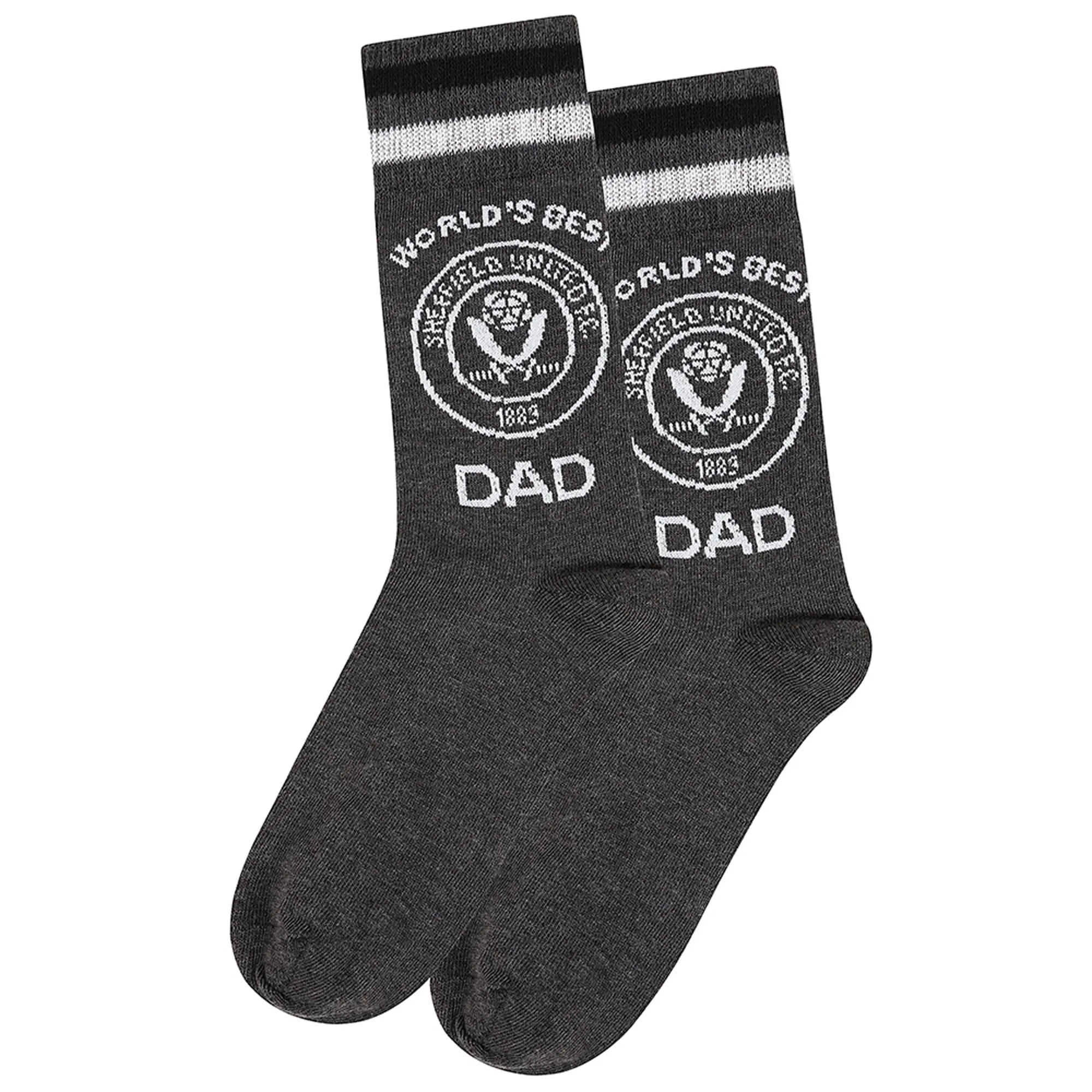 Sheffield United Crest Dad Sock - Grey - Mens