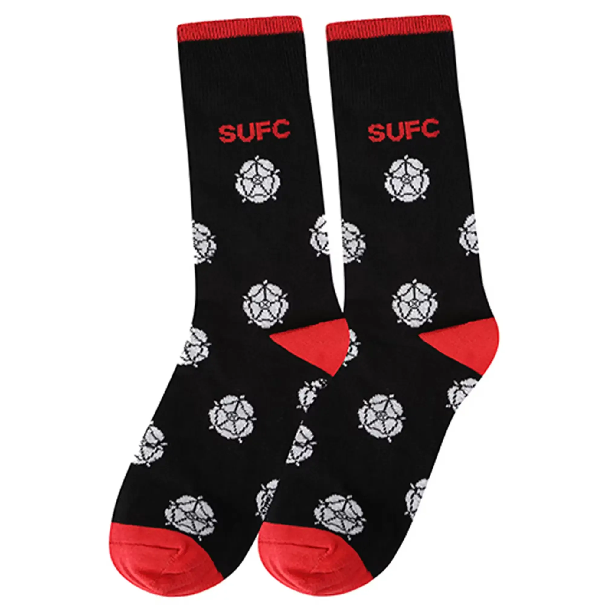 Sheffield United Yorkshire Rose Sock - Black - Mens