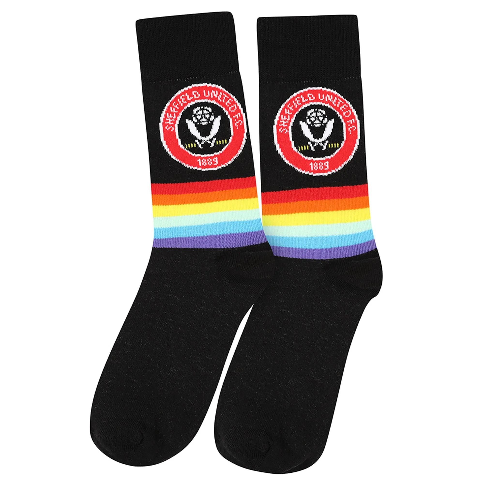 Sheffield United Rainbow Sock - Black - Mens