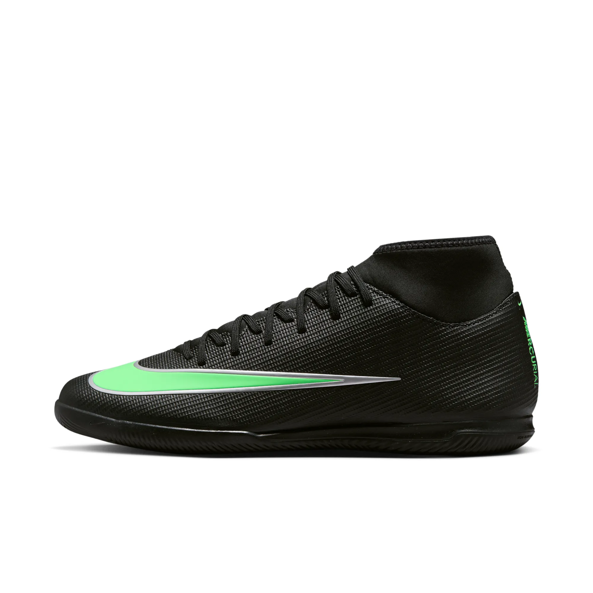 Nike Mercurial Superfly 11 Club Indoor/Court High-Top Football Shoes - Black
