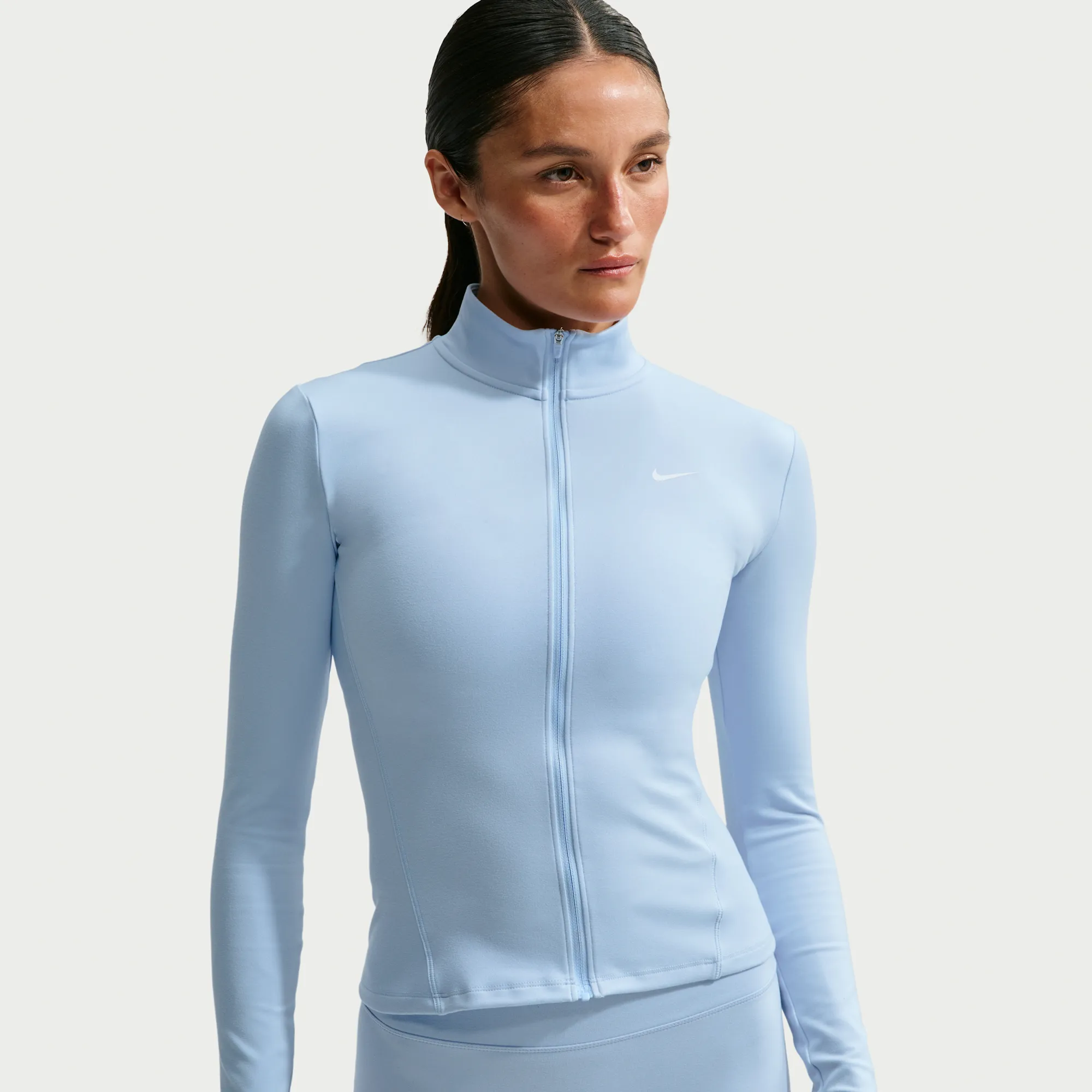 Nike One Fitted Women's Dri-FIT Full-Zip Jacket - Blue