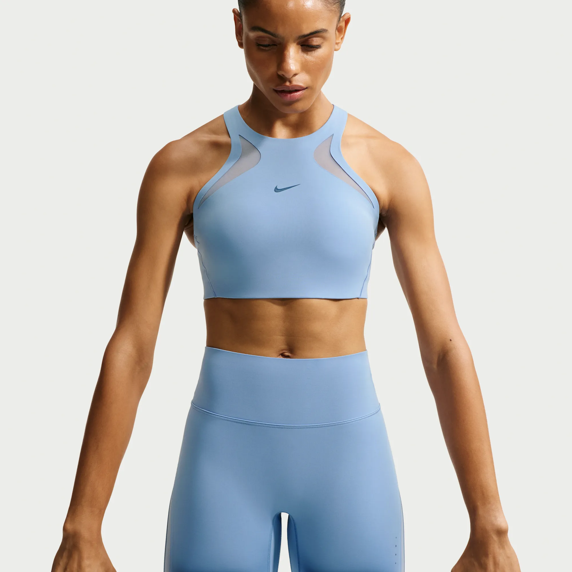 Nike Universa Women's Medium-Support Sports Bra - Blue