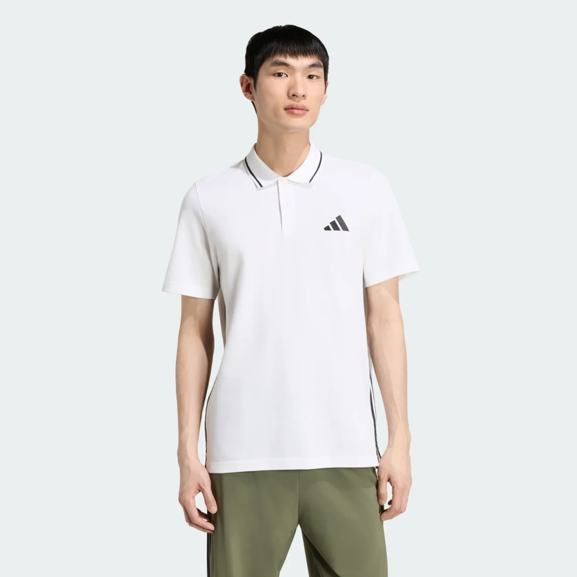 adidas Essentials 3-Stripes Pique Polo Shirt