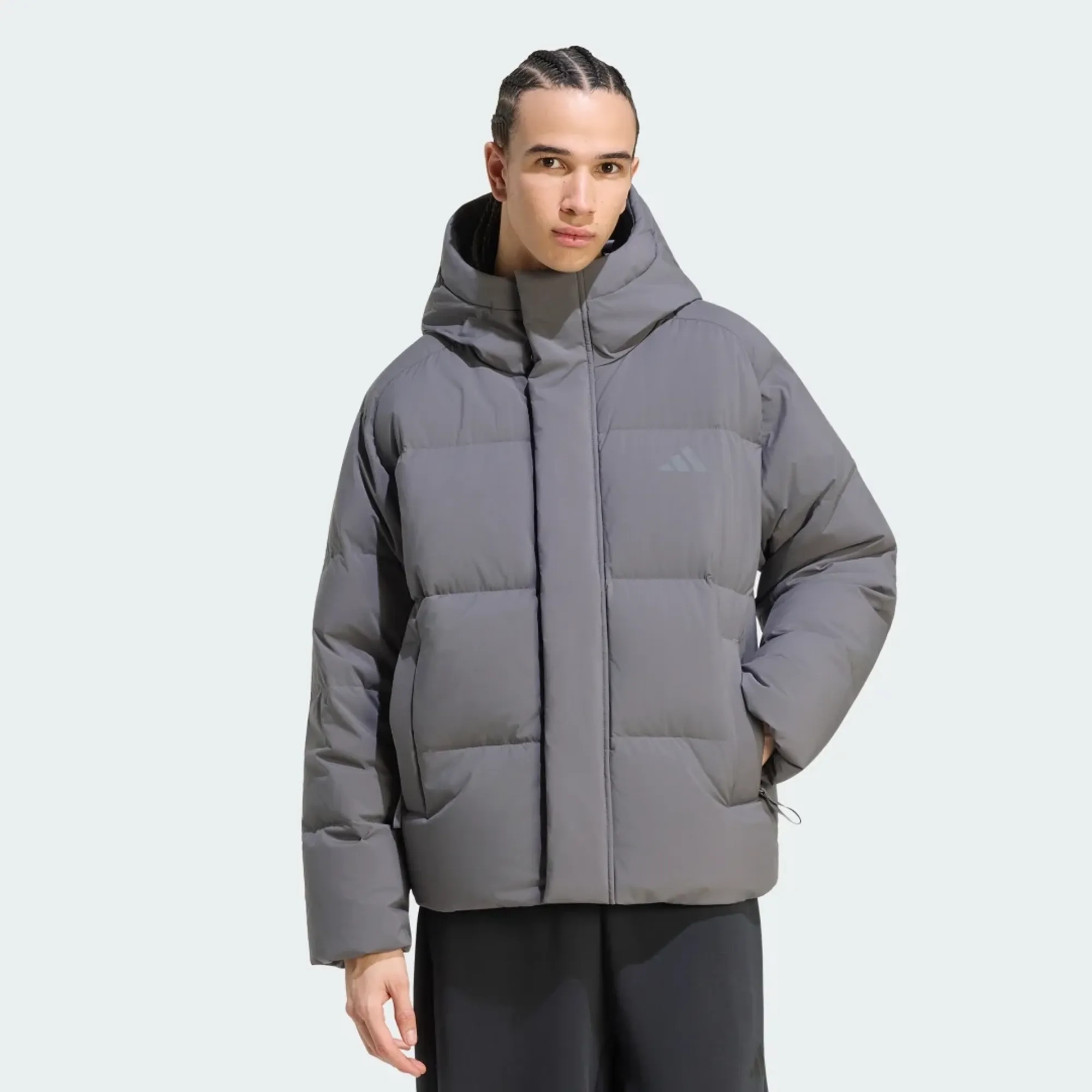 adidas HELIONIC DOWN PUFFER HOODED JACKET