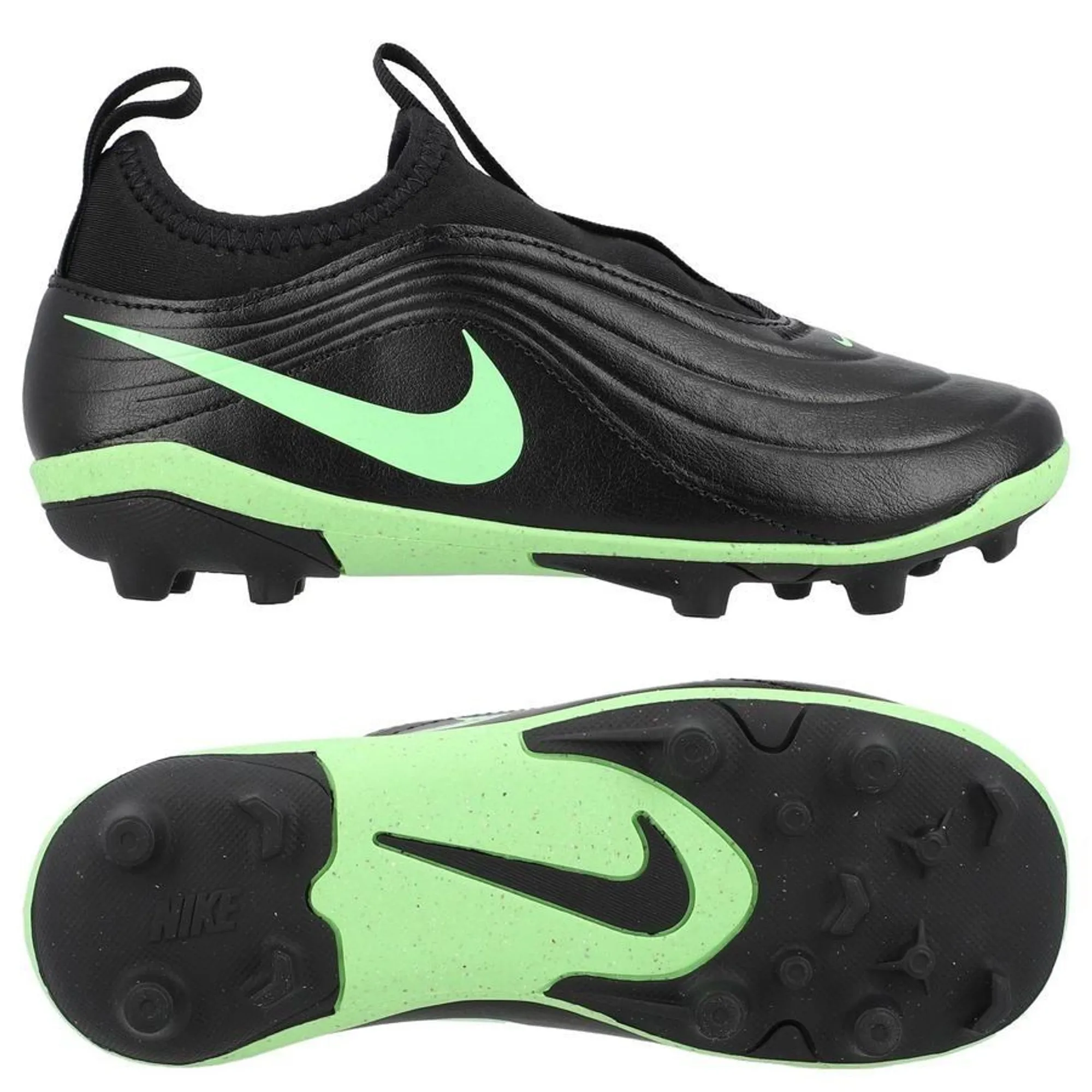Nike Tiempo Maestro Flex Fg/Ag Shadow - Black/Illusion Green Kids - ['Black']
