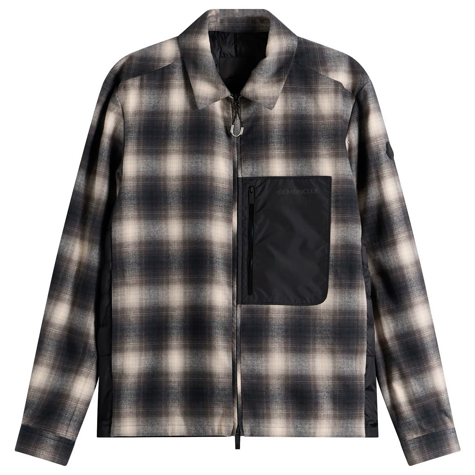 Moncler Men's Cornisello Check Shirt Jacket Black