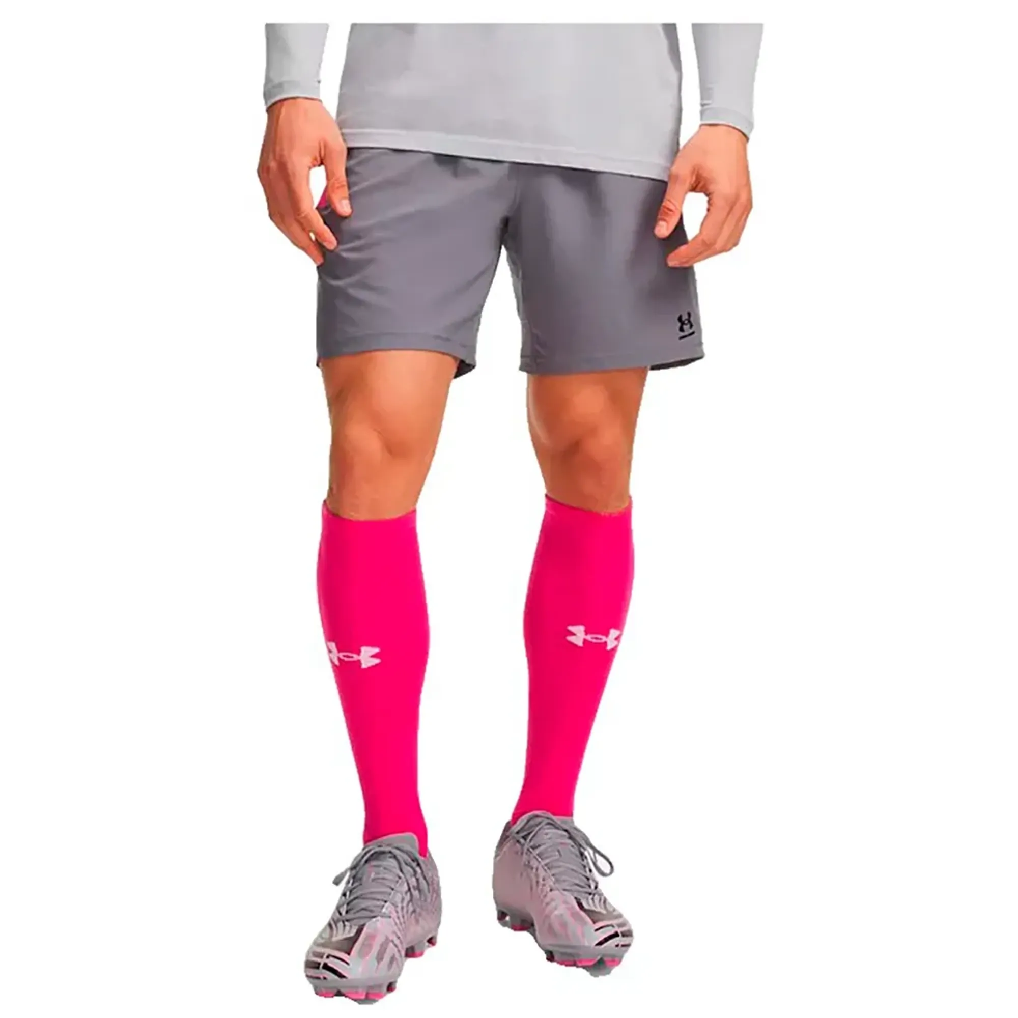 Under Armour  Challenger Pro Men's Shorts Titan Gray / Pink Frenzy / Ultimate Black L