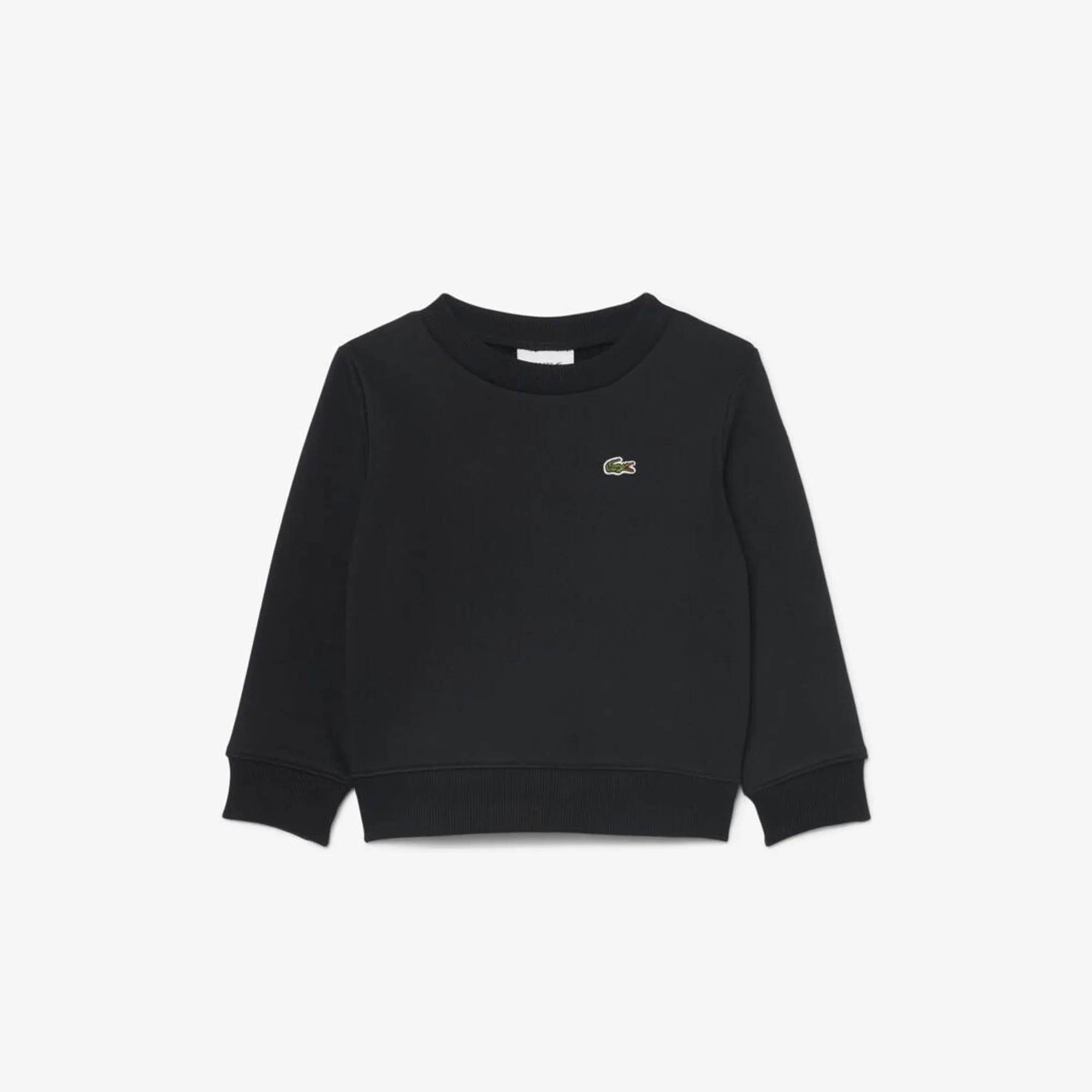 Lacoste Unisex Fleece Crew Neck Sweatshirt - Black