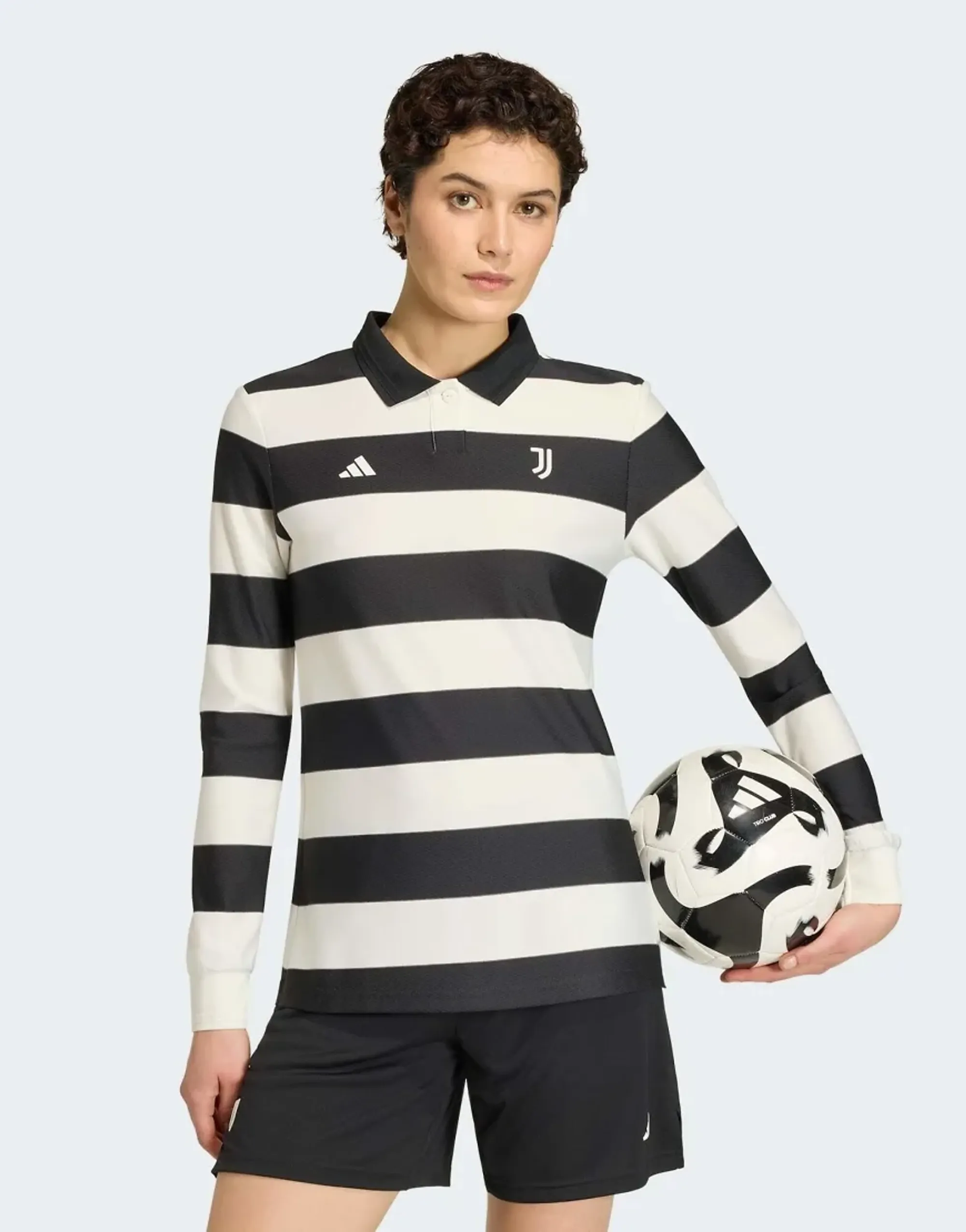 Adidas Performance Sgura Authentic Jersey Long Sleeve Women In Black / Cloud White